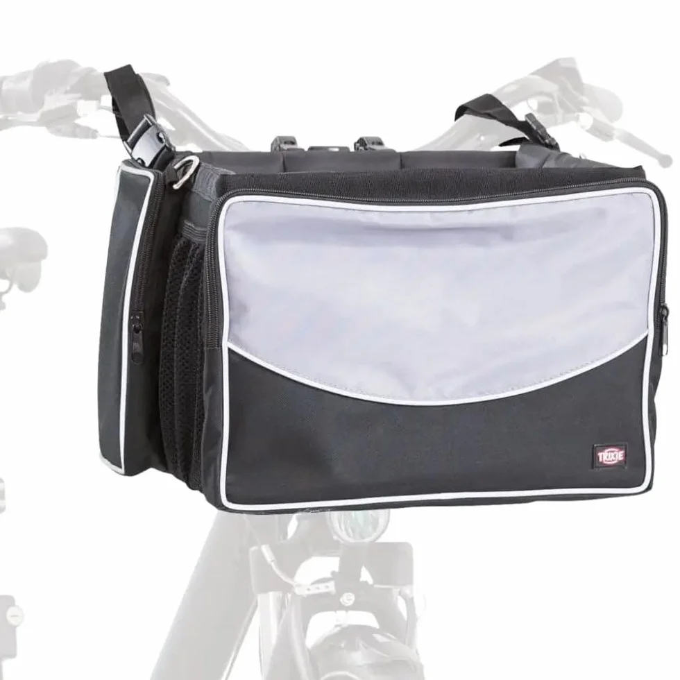 TRIXIE Front-Box na rowery, 41 x 26 x 26 cm, czarny/szary, 2,82 kg