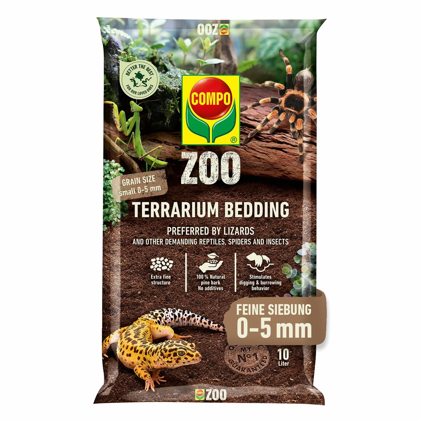 COMPO Podłoże do terrariów Zoo, uniwersalny, drobna ziarnistość 0-5 mm