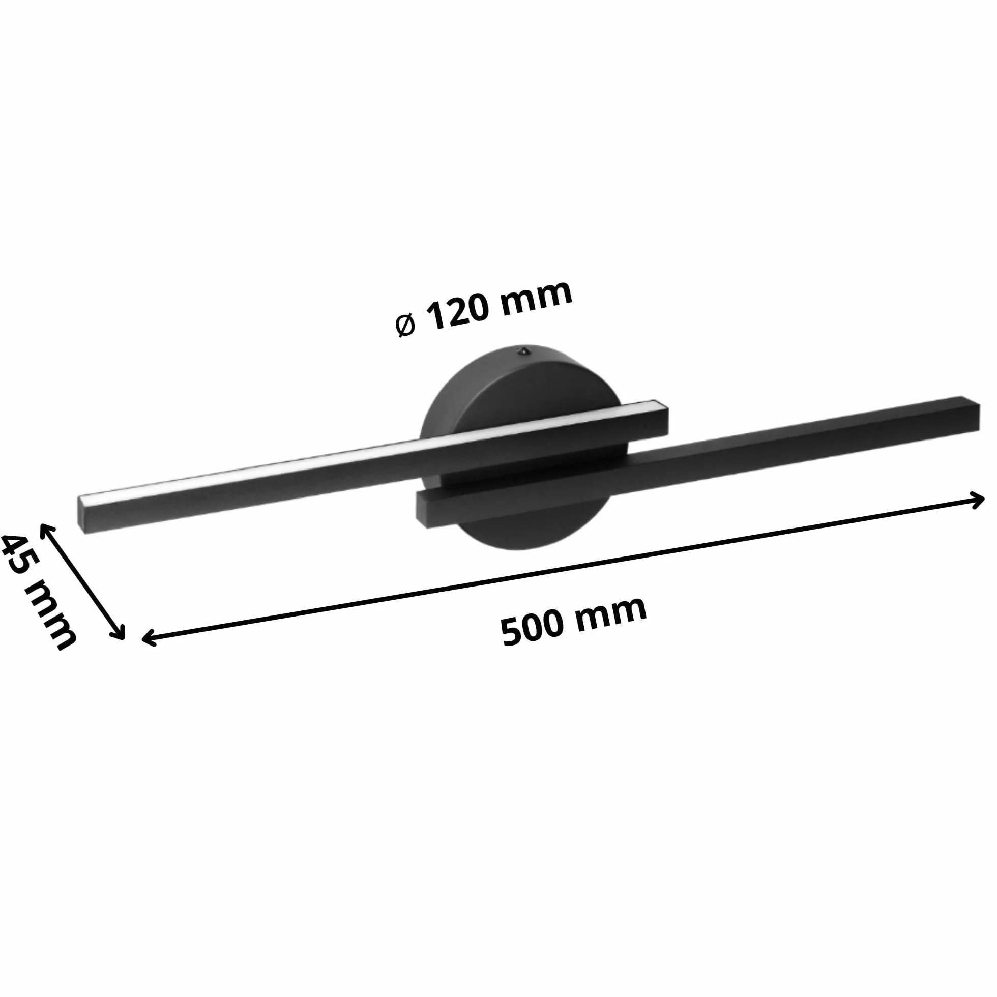 Lampa nad Lustro Kinkiet Łazienkowy Nowoczesna Lampa Łazienkowa nad Lustro IP 44 14W 1540lm (biała)