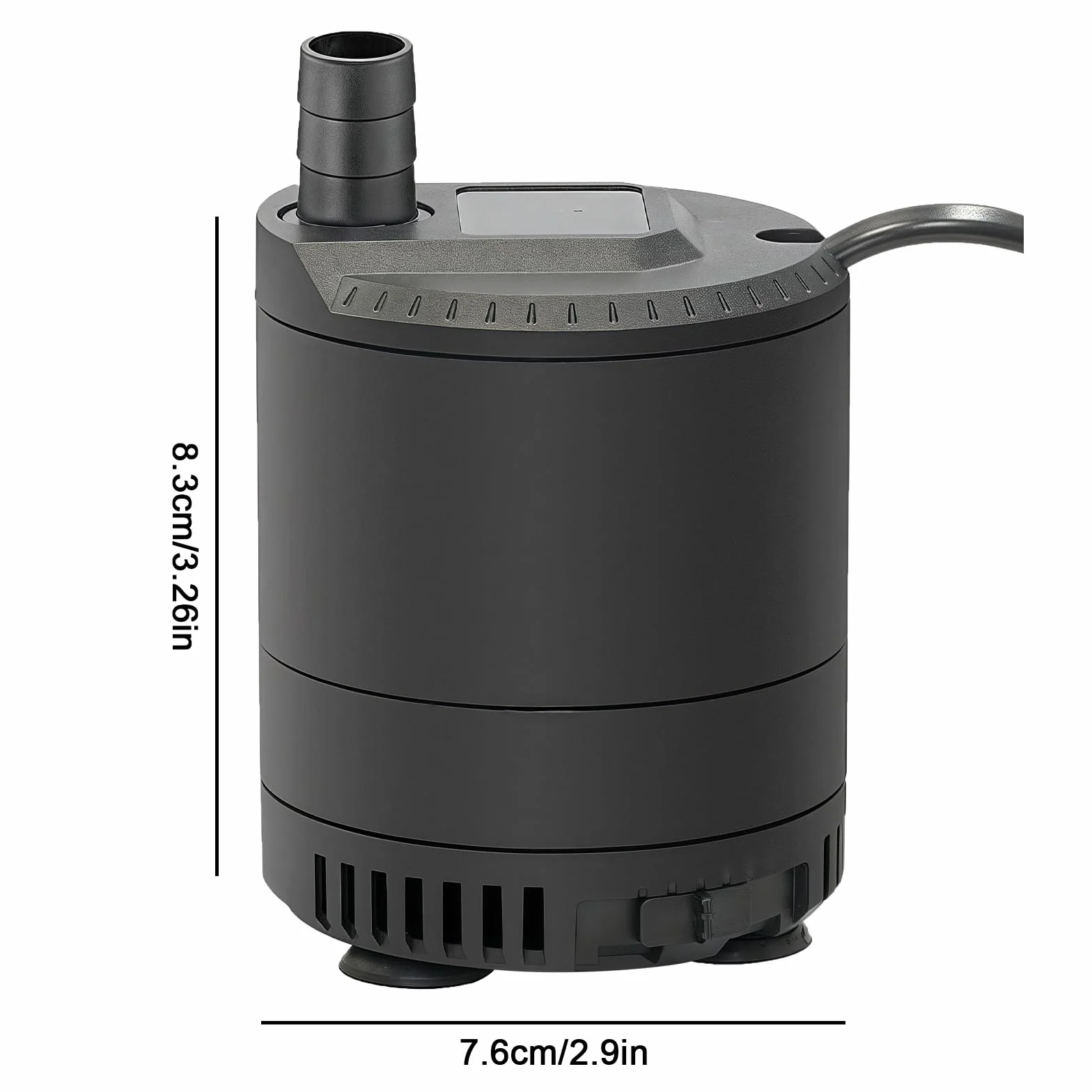 Pompa do oczka wodnego do użytku na zewnątrz, 20 W, 1500 l/h, bardzo cicha pompa fontannowa z regulowaną ilością tłoczenia, mini pompa wodna do stawu ogrodowego, akwarium, wodospadu, fontanny