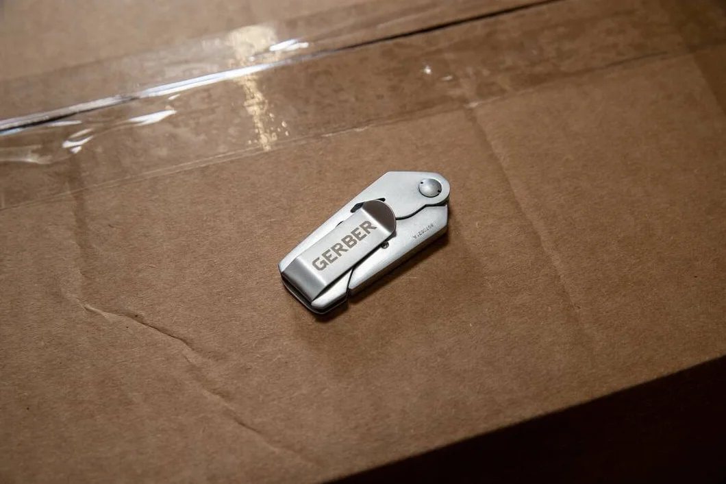 Gerber Nóż Cutter, EAB Utility Lite, składany, długość ostrza: 3,8 cm, stal nierdzewna, srebrny, 31-003036