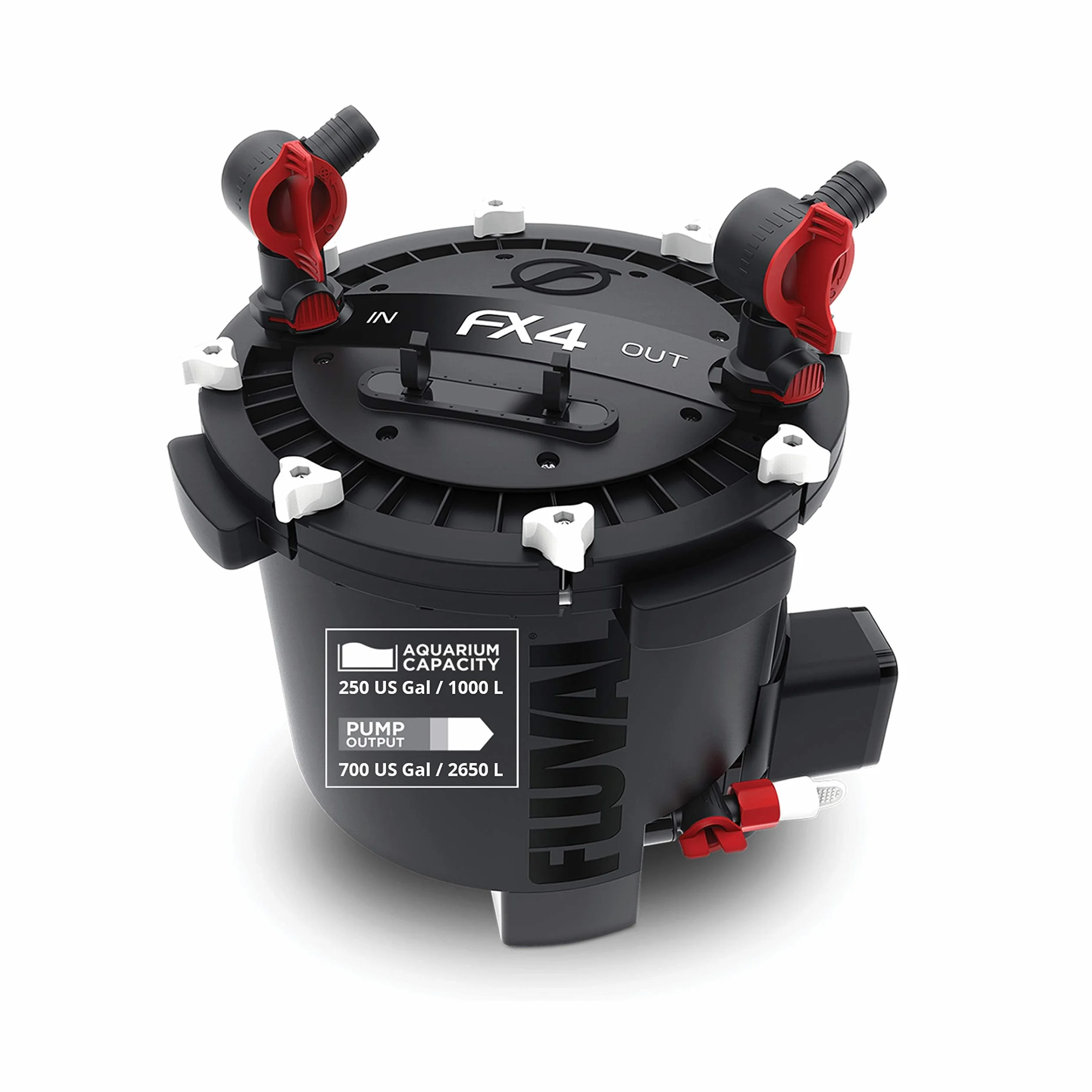 Fluval A214 Filtr Zewnętrzny do Wody, do 1000 L, Czarny