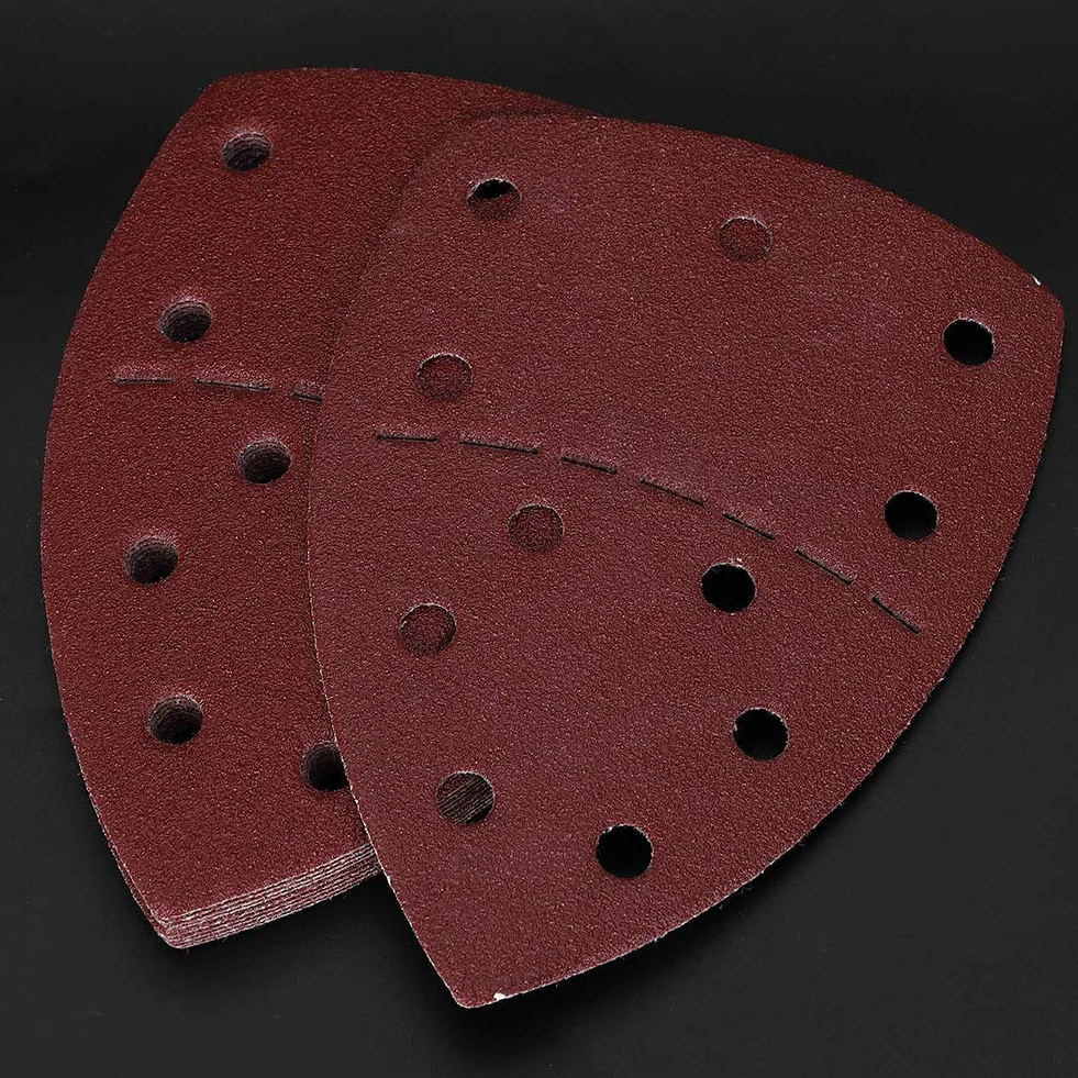 Papier ścierny 60 sztuk 11 otworów 40-240 ziarna 140x140x100mm do szlifierki myszy