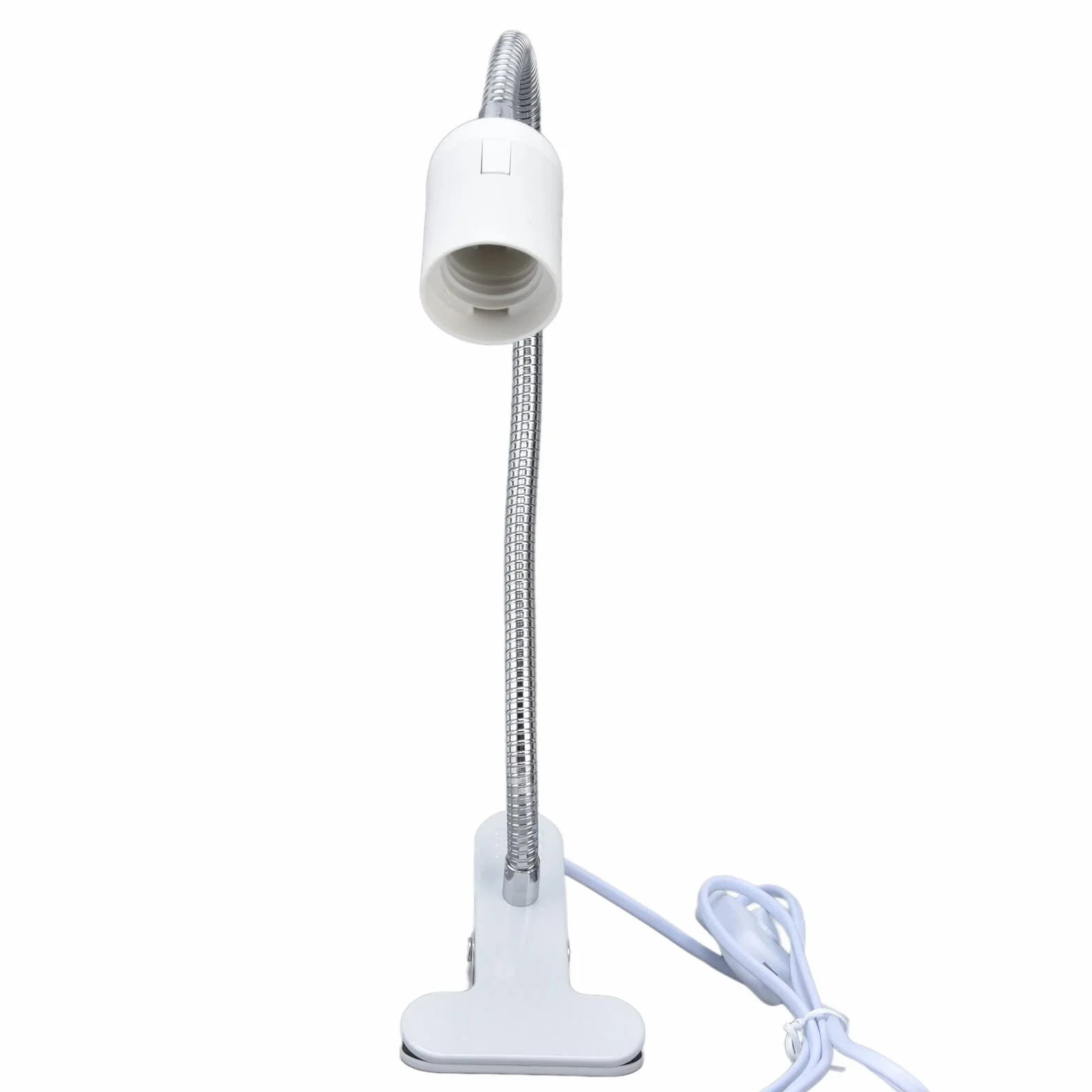 Oprawka do Książki, Oprawy Oświetleniowe LED E27/E26 z Gęsią Szyją i Zaciskiem Mini Lampka na Biurko Przenośna Gęsia Szyja do ż na Zewnątrz, Oświetlenie Biurowe(EU)