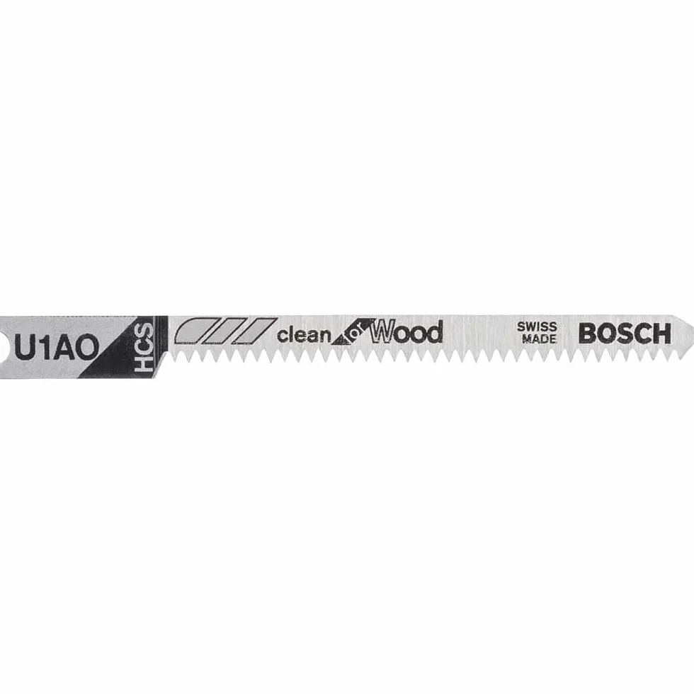 Bosch Profesjonalny brzeszczot do wyrzynarki Clean for Wood (do drewna, akcesoriów do wyrzynarki) U 301 D (3 szt.) 70 mm