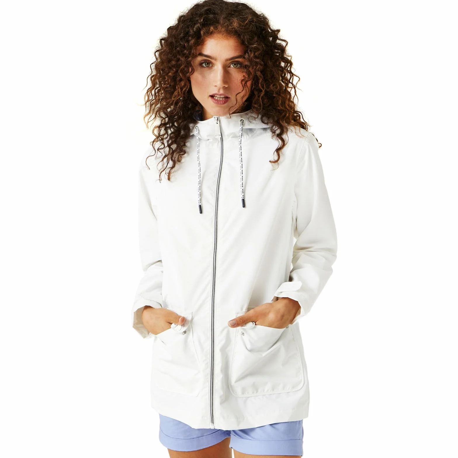 Regatta Regatta Damski płaszcz przeciwdeszczowy z kapturem Bayletta na zamek błyskawiczny Kobiety Regatta Women's Bayletta Waterproof Jacket
