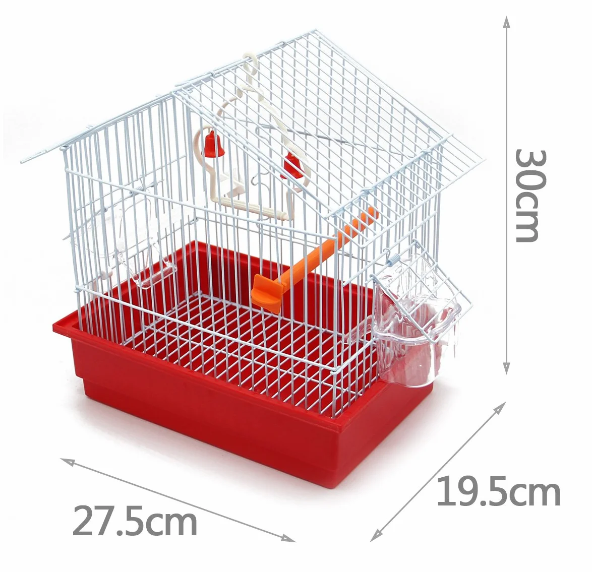 BPS BPS-1162 Metalowa klatka dla ptaków 27,5 x 19,5 x 30 cm