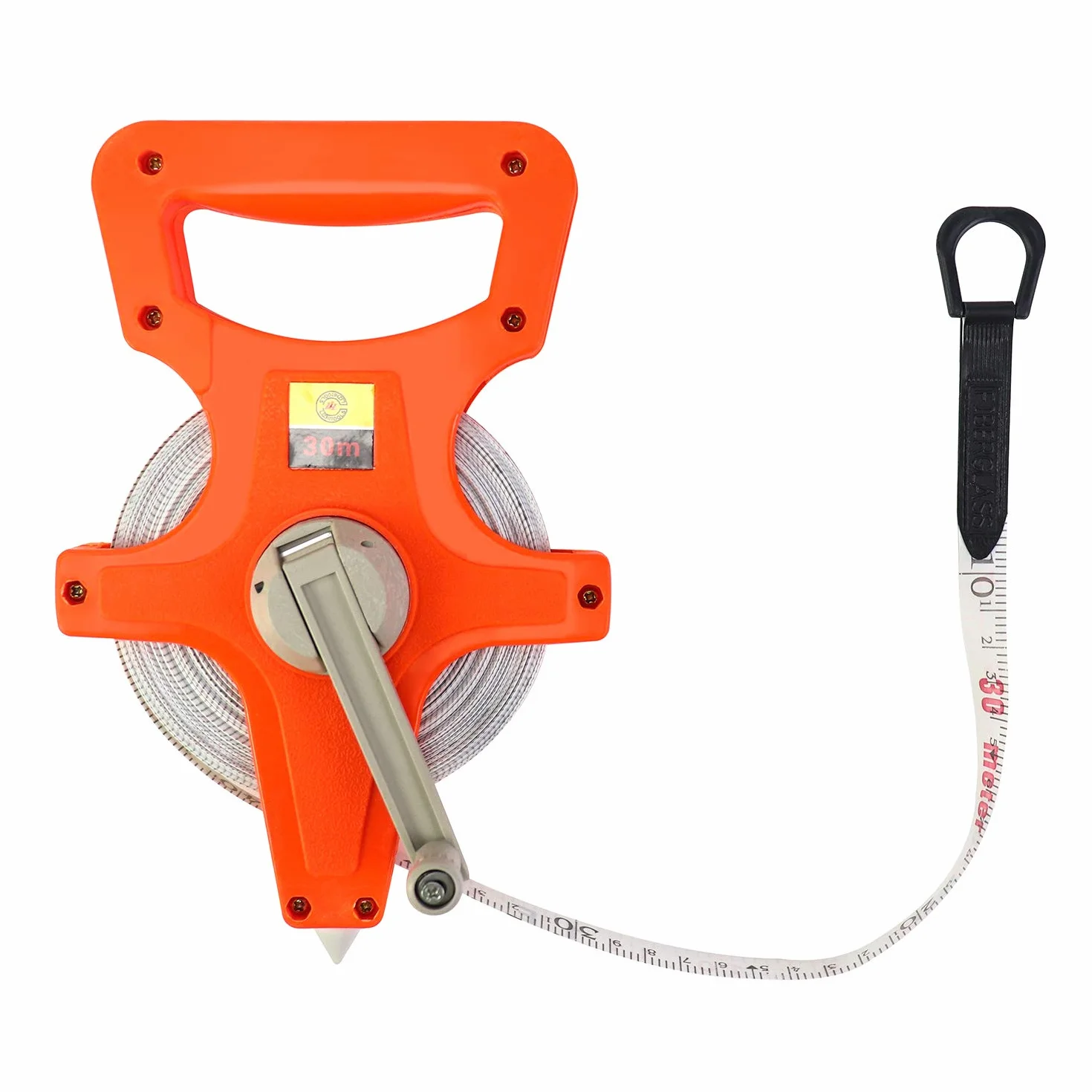 QWORK® Taśma miernicza z włókna szklanego, taśma rolkowa, 30M / 100 FT, dwustronna