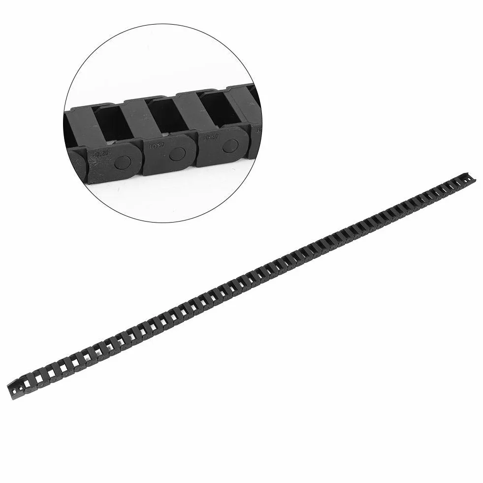 1m R18 Kabelschleppkette Schwarz Nylon Drahtträger CNC Werkzeugmaschine 10x20mm