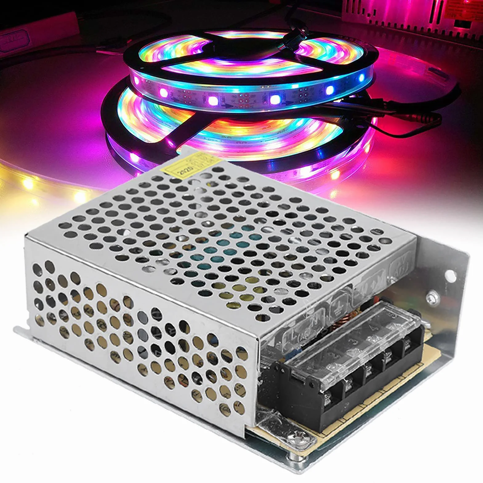 DC5V zasilacz adapter sterownika stop aluminium zasilacz przełączany wyposażenie LED reulated transformator do LED (S-30-5(5V/6A/30W) AC100-240V)