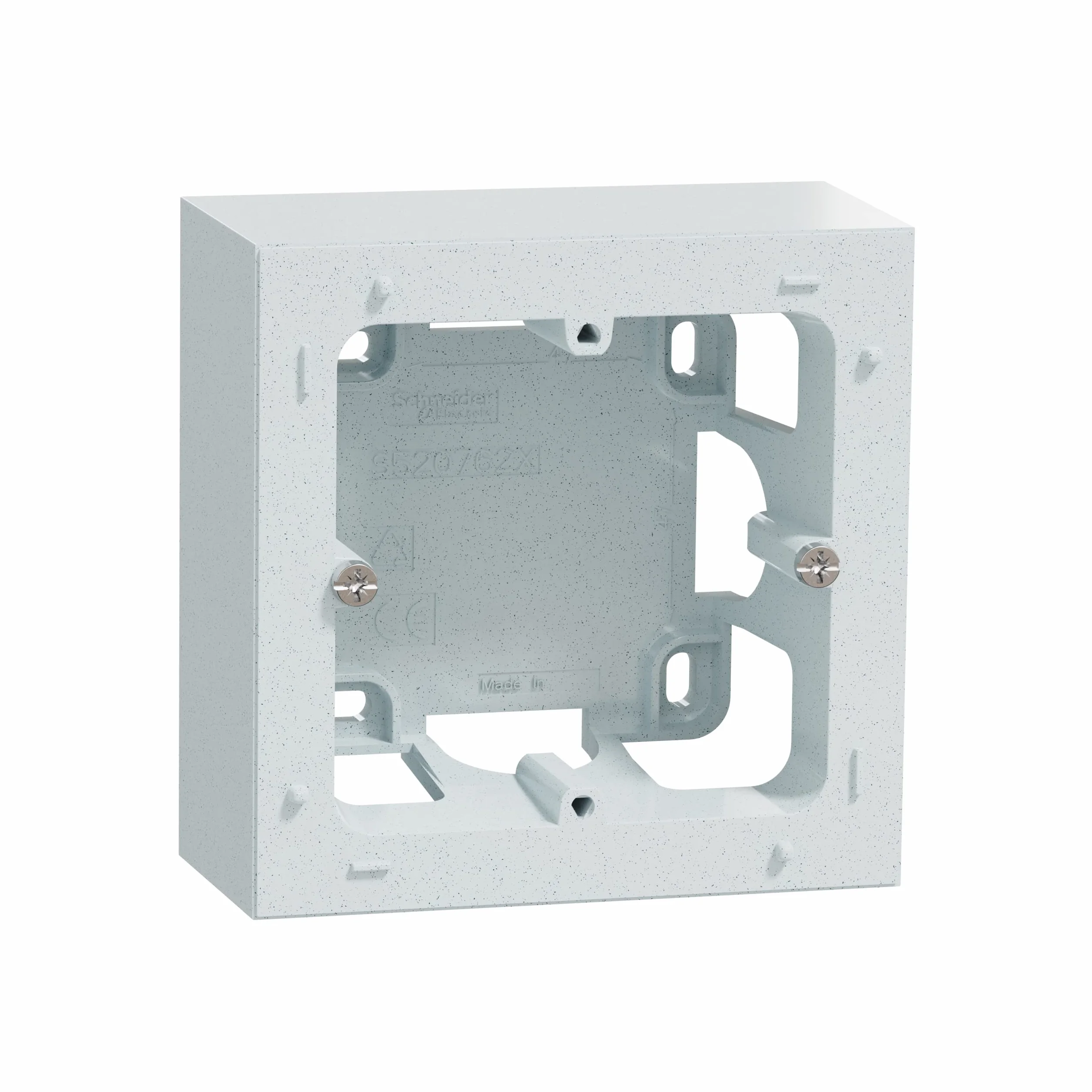 Schneider Electric - Odace Styl, puszka do montażu natynkowego, biała, 1 słupek - S510762