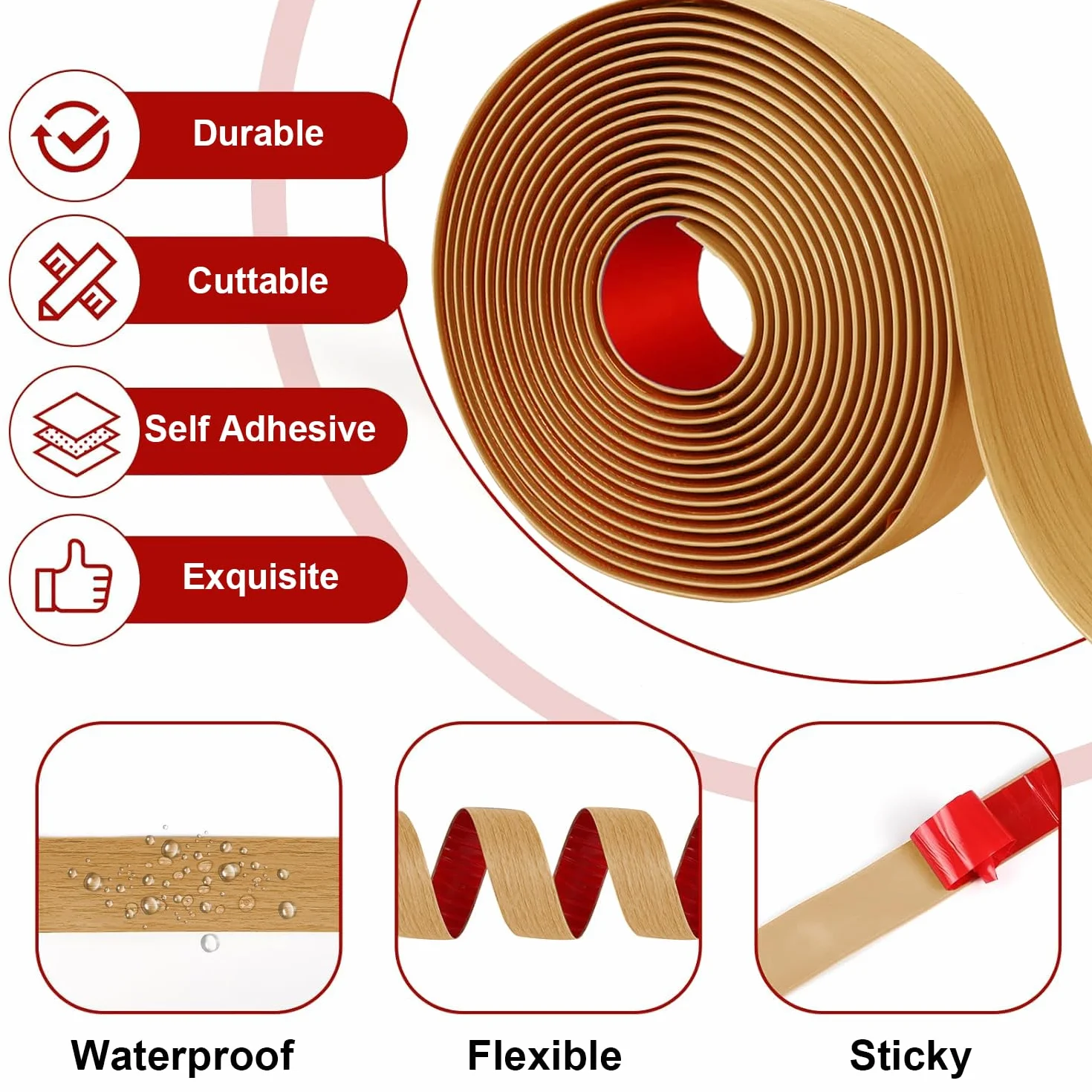 Listwa progowa PVC 5 cm samoprzylepna Aspen Żółty 2 m
