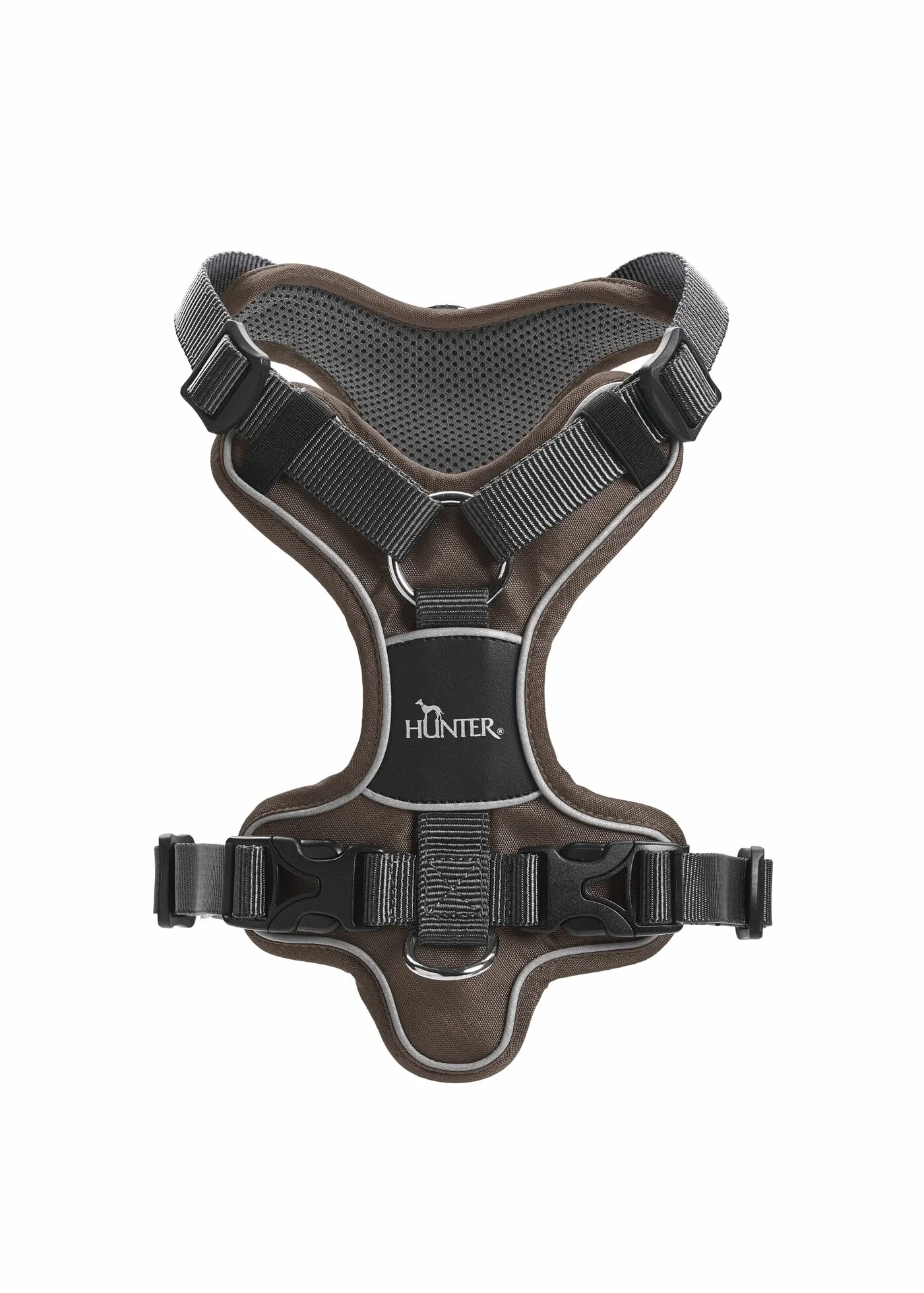 HUNTER DIVO uprząż dla psa, L, 72-100 cm, brązowa/szara