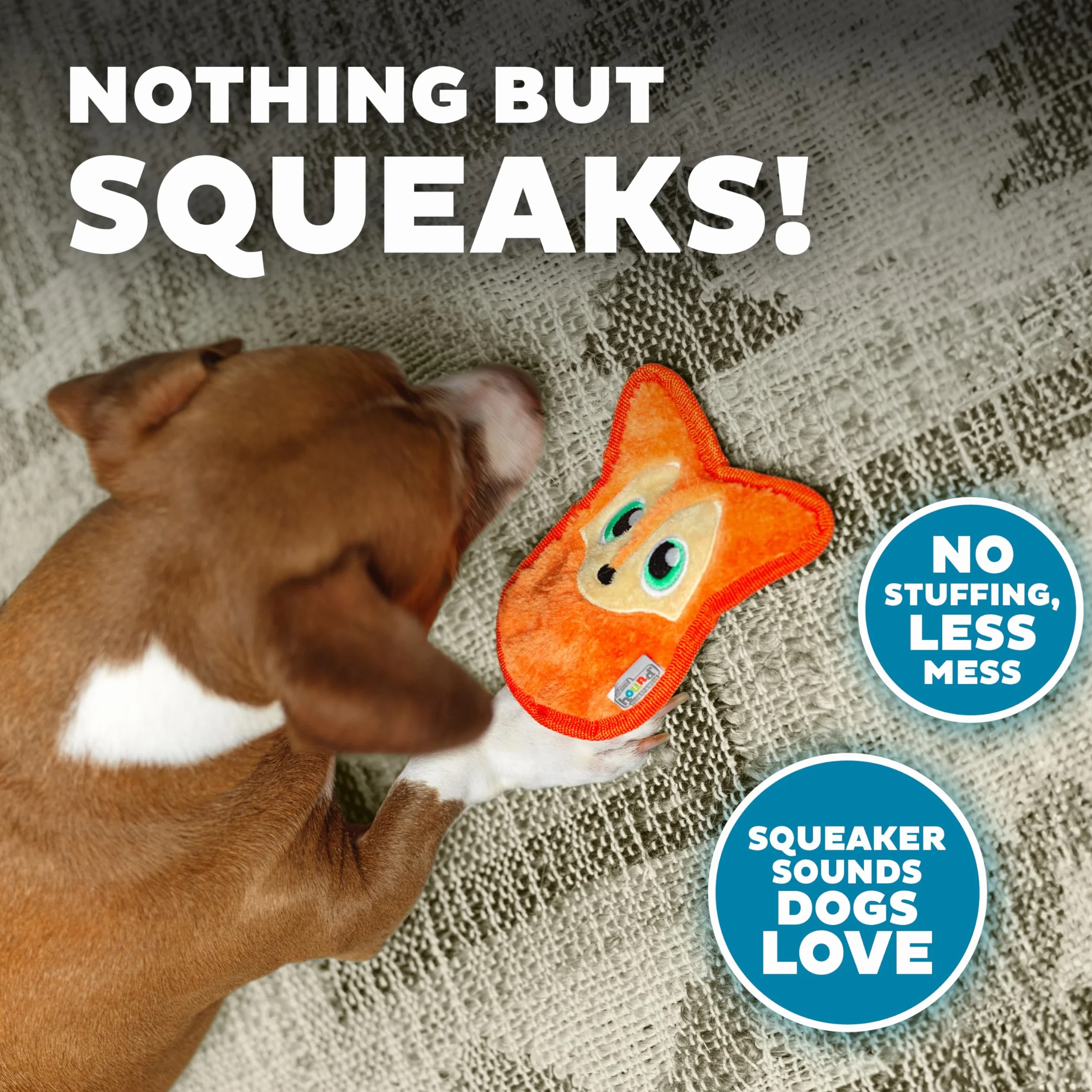 Outward Hound Invincibles piszcząca zabawka dla psa Minis Fox - wytrzymała i trwała