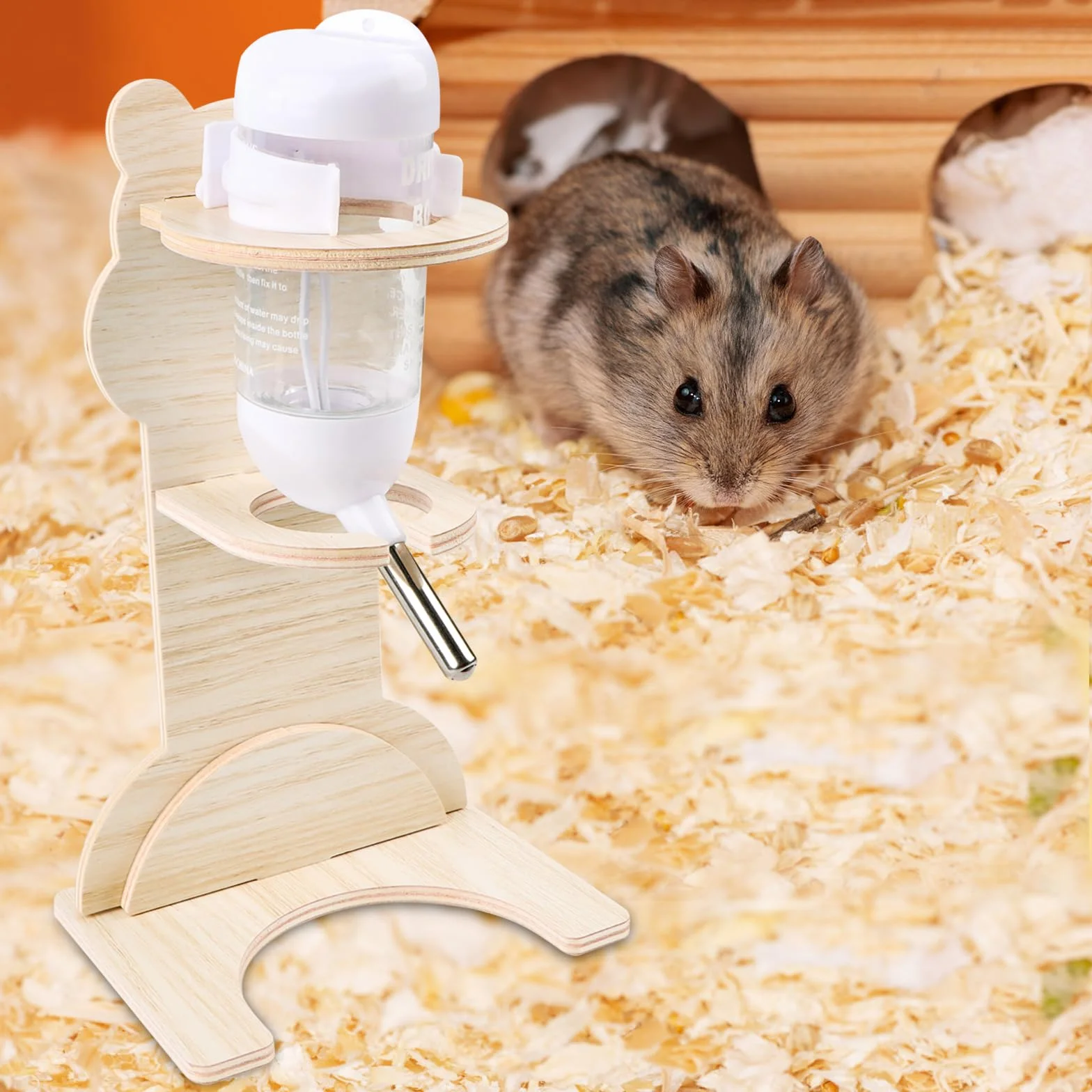 Chomik butelka na napoje ze stojakiem 125 ml poidło dla gryzoni