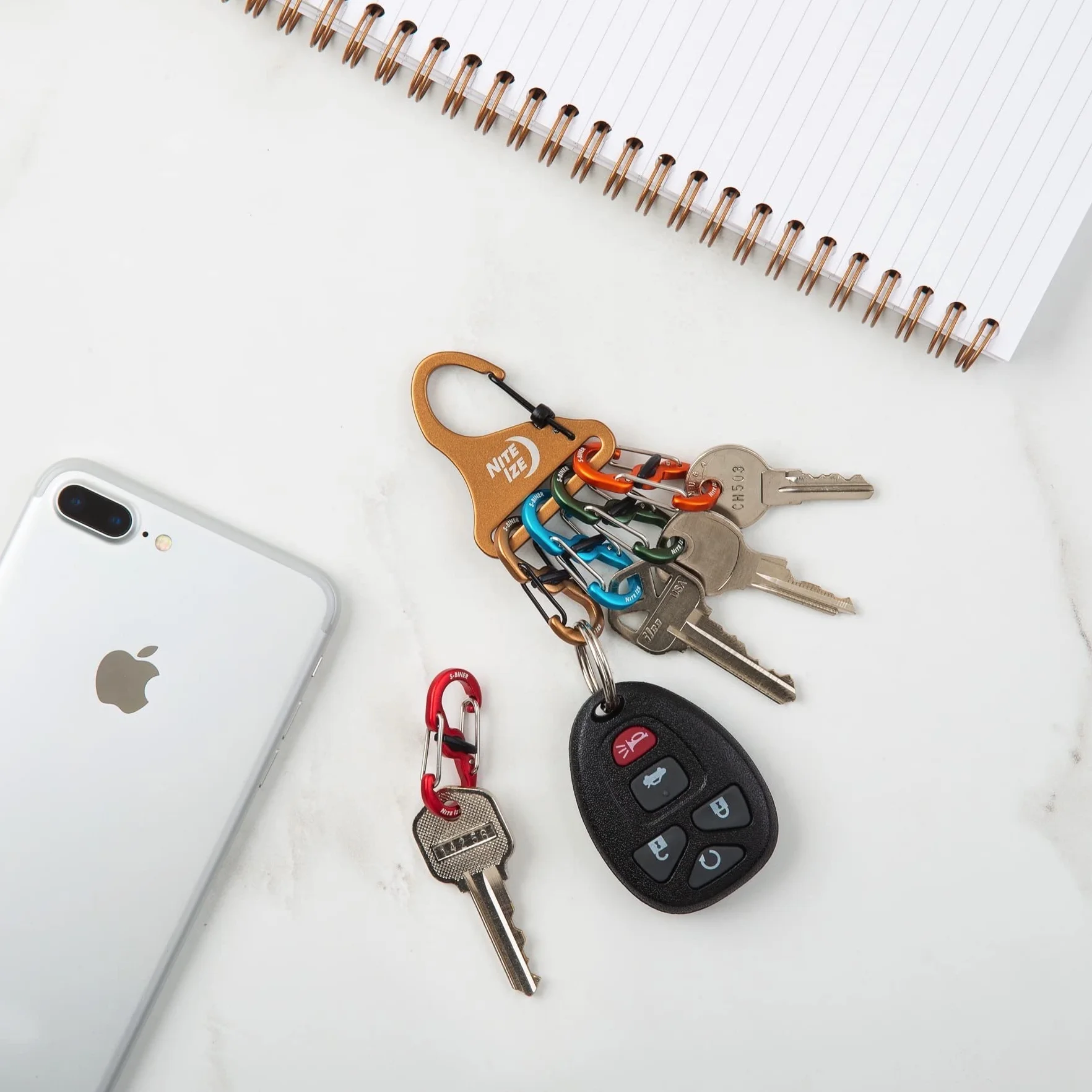 Nite Ize KeyRack Locker S-Biner® aluminium - różne rozmiary