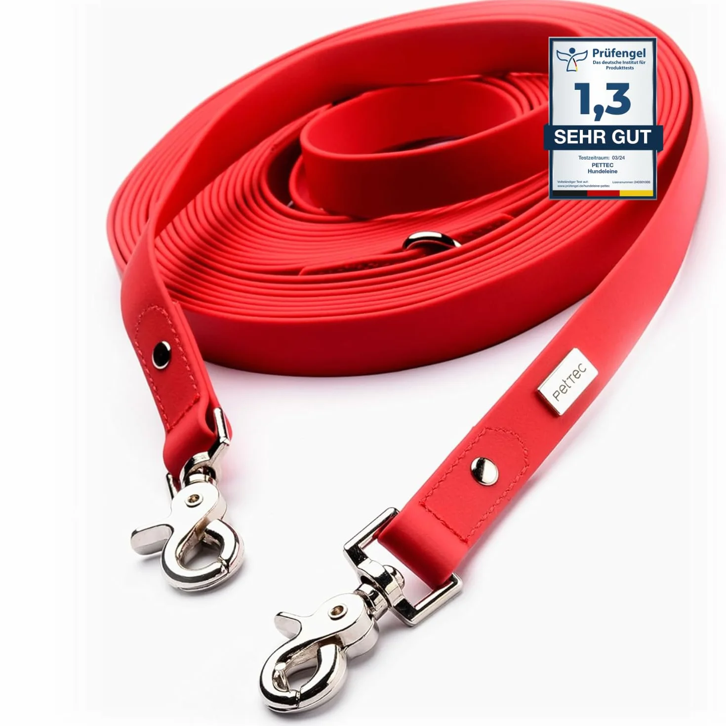 PetTec smycz treningowa dla psa 2-10 m regulowana do 80 kg Trioflex wodoodporna
