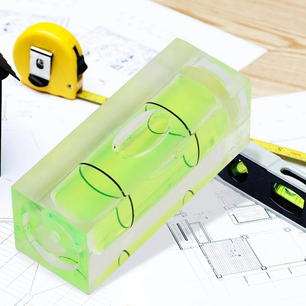 Mini poziomica kwadratowa 15×15×40 mm Bubble Spirit Level precyzyjna do aparatu kempingu