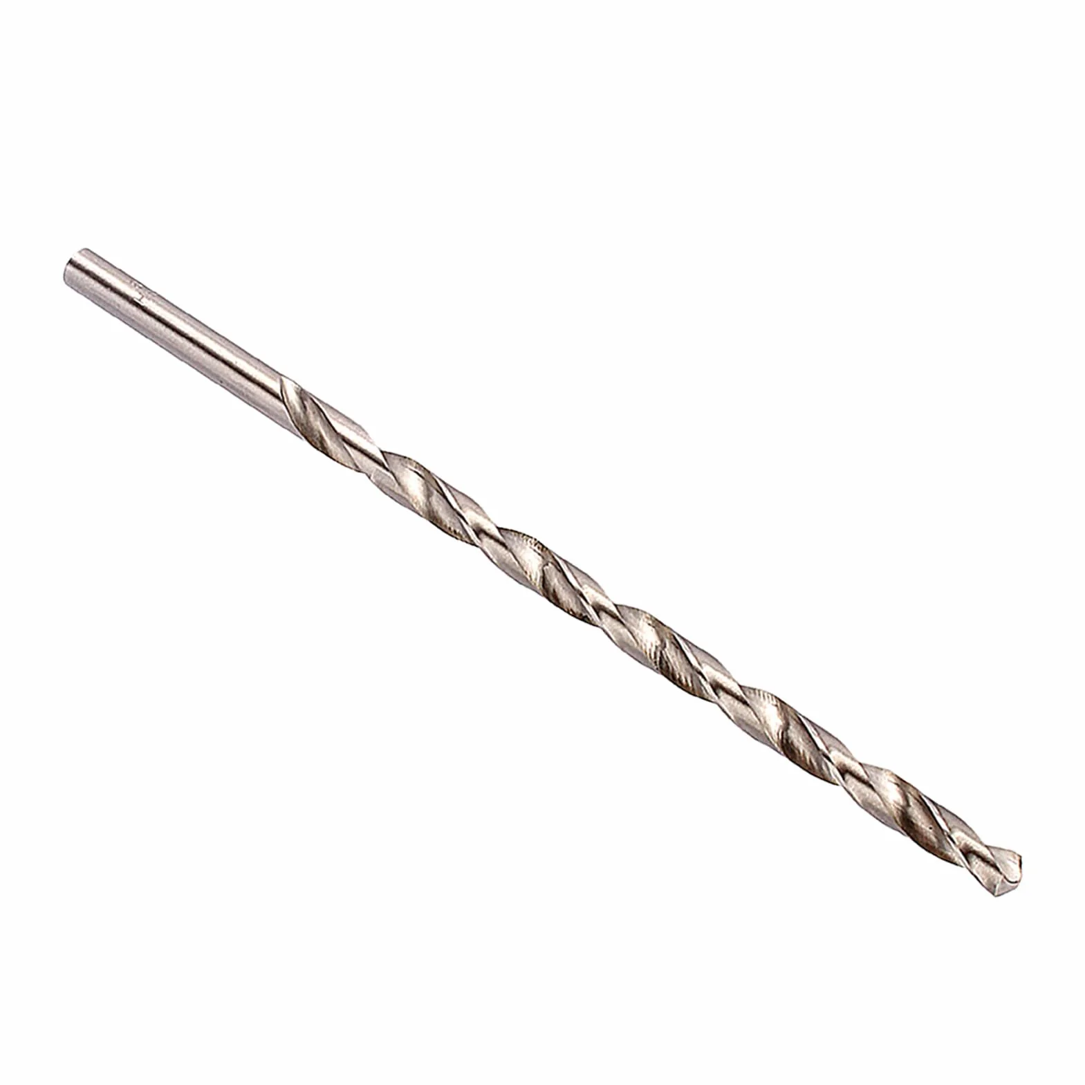 Ausla Wiertło Kręte HSS 8mm x 200mm, Długie Wiertło Ślimakowe z Chwytem Prostym do Drewna, Aluminium i Tworzyw Sztucznych