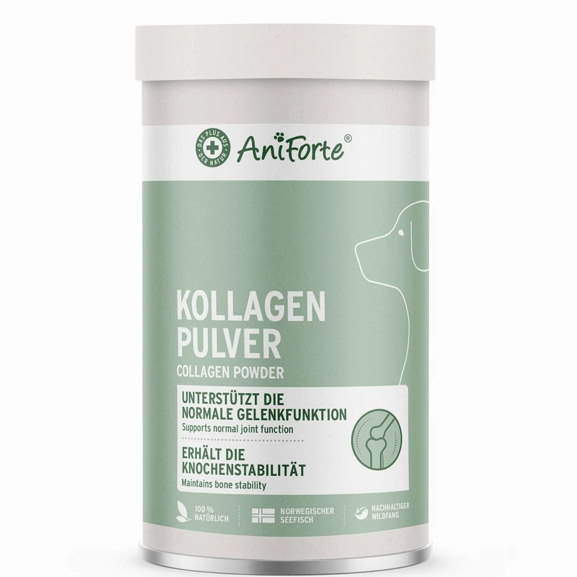 AniForte Marine Kolagen proszek dla psów CollaMove 450 g - Kolagen rybny wspomaga stawy, ścięgna i więzadła – naturalny produkt dla sprawności stawów i zwinności