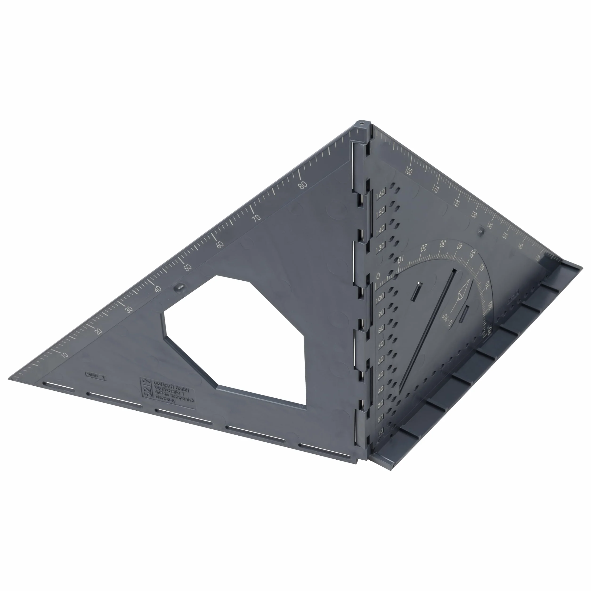 wolfcraft Kąty pomiarowe i oznaczające Vario 3D PRO I 5219000 I składane narzędzie pomiarowe do powierzchni i trójwymiarowych przedmiotów, tworzywo sztuczne