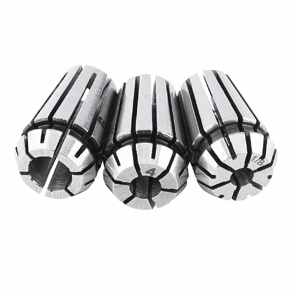 3 szt. 1/8 ''(3.175mm) ER11 precyzyjna tuleja zaciskowa CNC, narzędzie uchwytowe tokarki frezarskiej 4mm 6mm, pasuje do grawerki do pracy