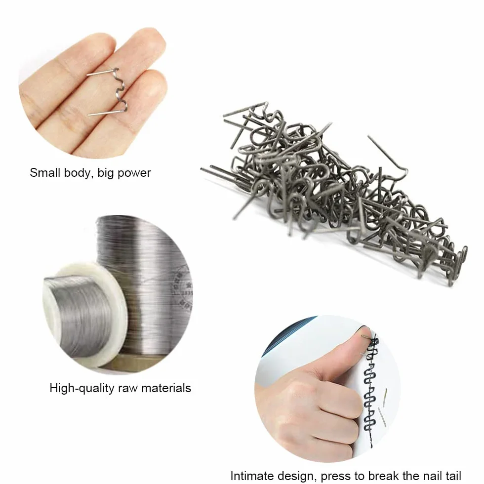1000 sztuk spawarek ze stali nierdzewnej, spawarka 0,8 mm / 0,6 mm, zszywacz zszywacz, zderzaki, zestaw naprawczy, do naprawy pęknięć zderzaka samochodowego