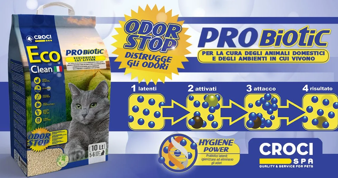 Croci Eco Clean Probiotikum żwirek dla kotów 10 l 3,8 kg