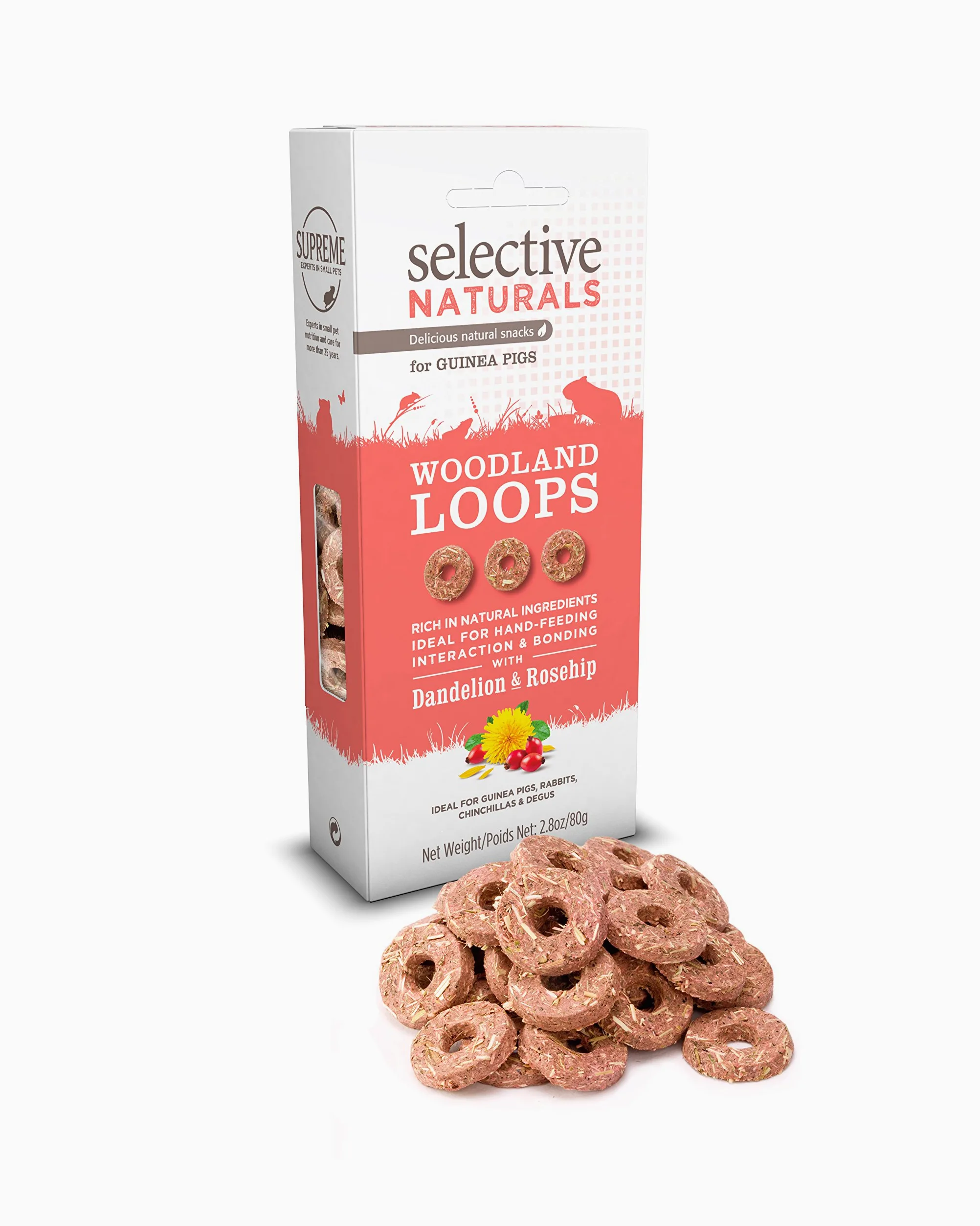 Supreme Petfoods Selective Naturals Woodland Loops For Guinea Pigs (Pack Of Four)