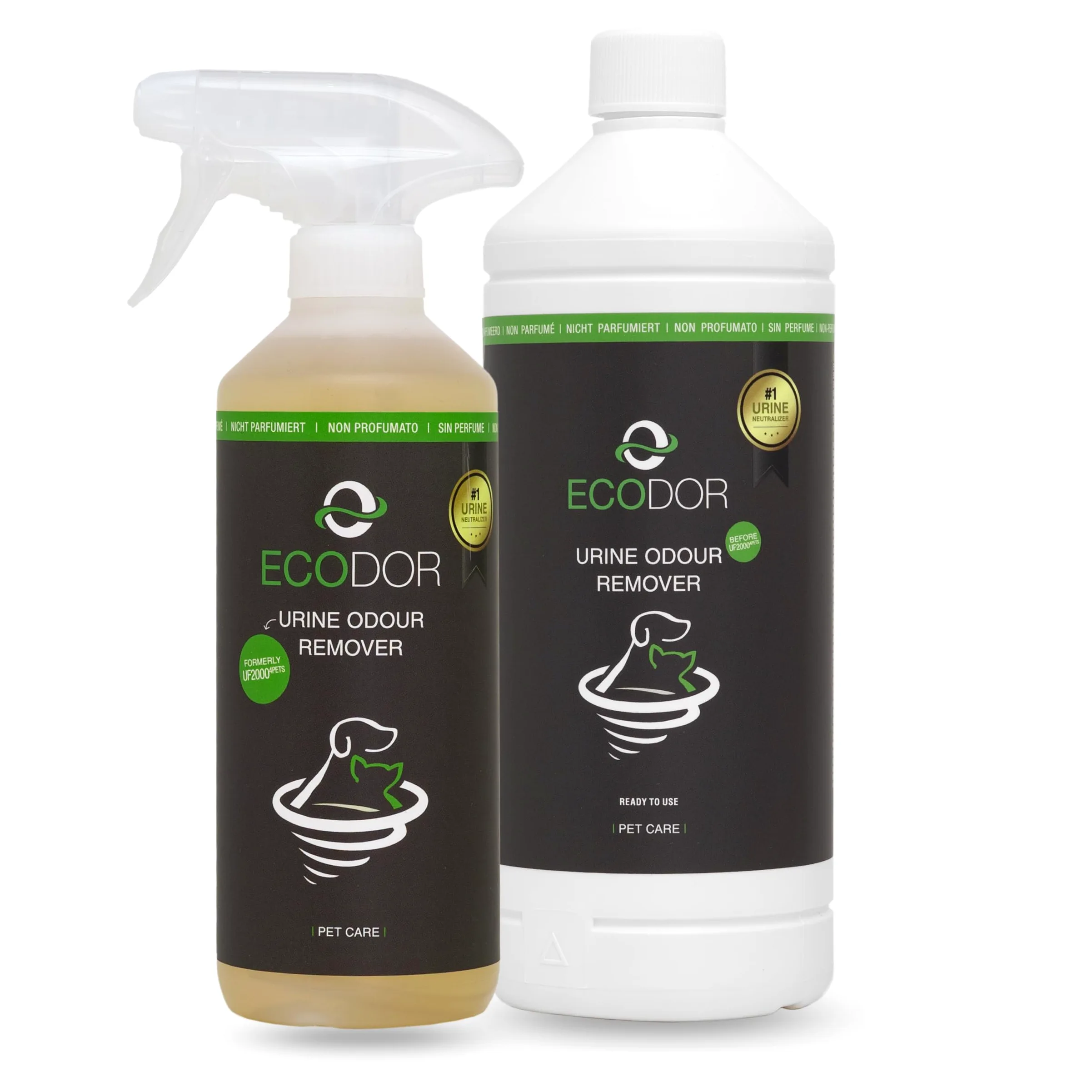 UF2000 4Pets Eliminator Zapachu Moczu 1500ml Bezzapachowy Enzymatyczny Środek Czyszczący dla psów, kotów i małych zwierząt