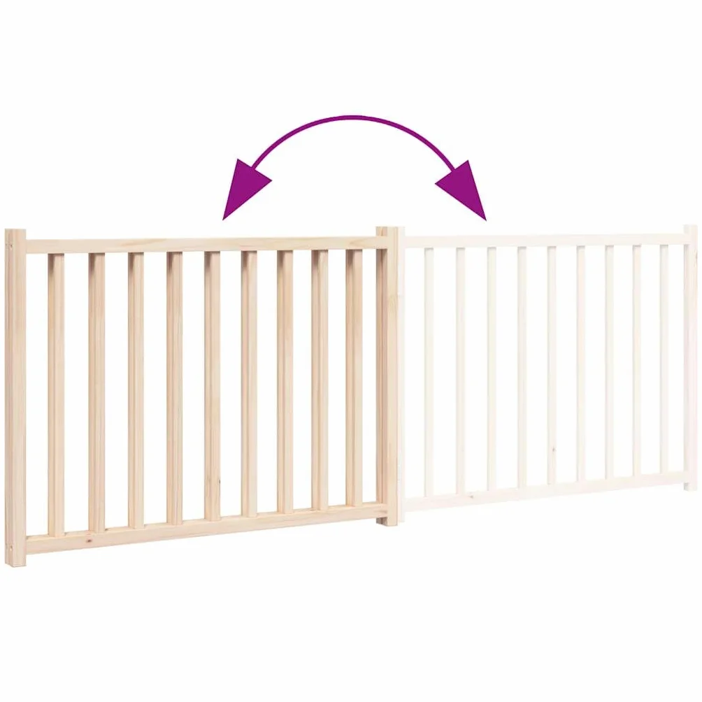 vidaXL Składana bramka zabezpieczająca dla psa, 2 panele, 160 cm