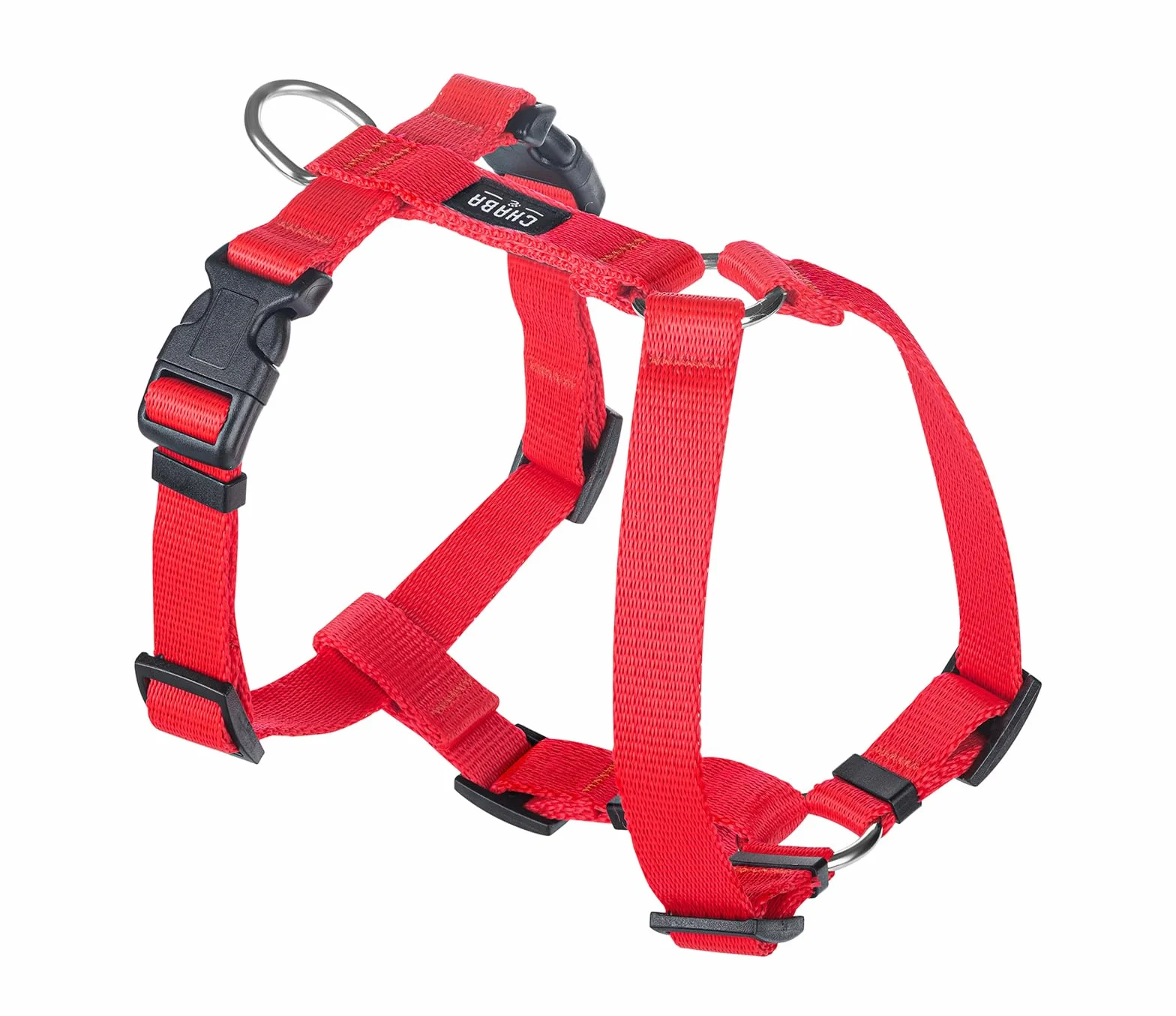Chaba Szelki dla Małego Psa Guard | 5-cio stopniowa regulacja | Mocne zatrzaski | Ergonomiczne, Bezuciskowe, Lekkie, Regulowane, Solidne, Mocne, Wygodne | NO SHARP | CZERWONE | M
