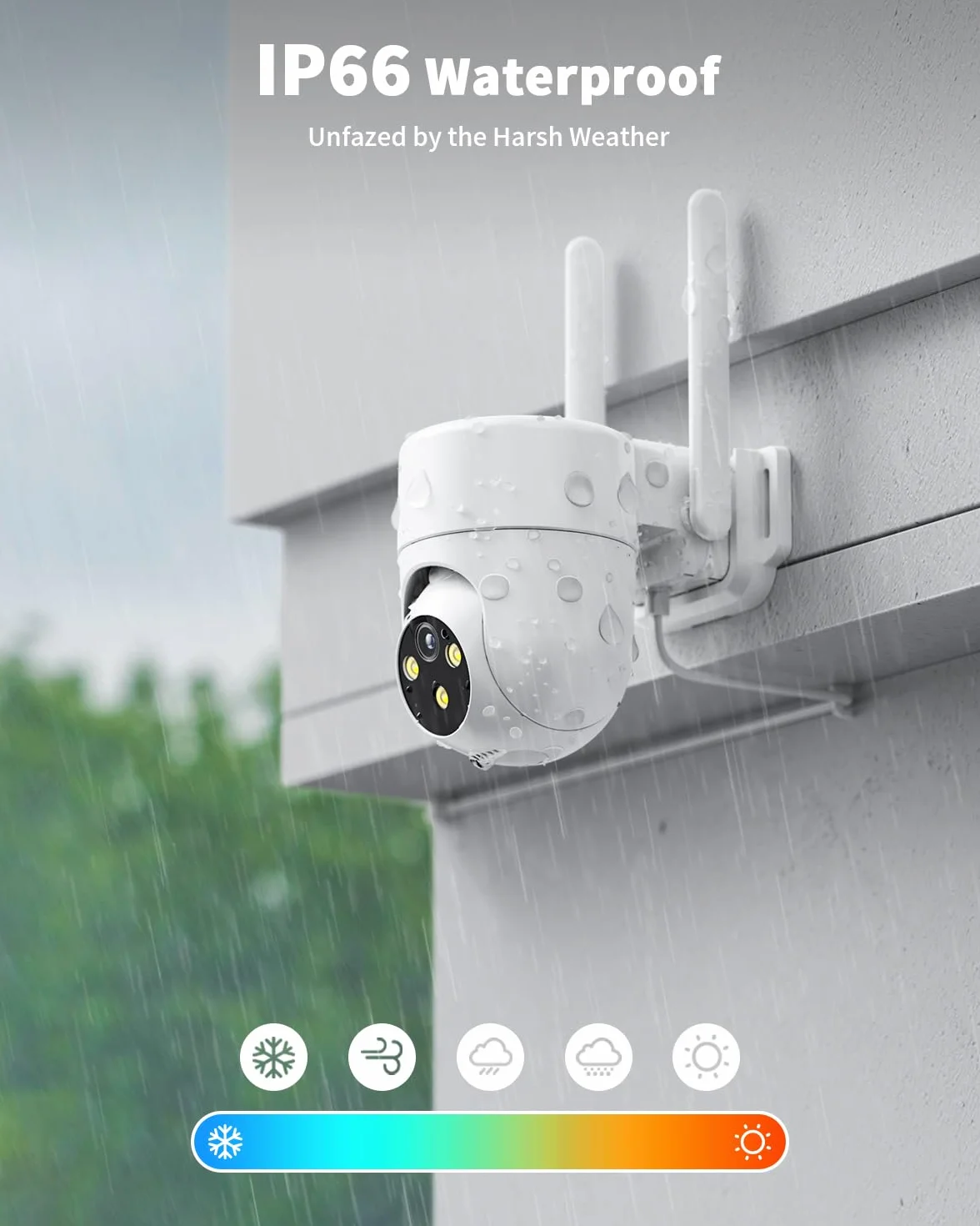 4G LTE kamera monitoringowa zewnętrzna z kartą SIM, 2K 360° PTZ IP kamera zewnętrzna, rozpoznawanie osób AI i 2-drożne audio, wodoszczelność IP66