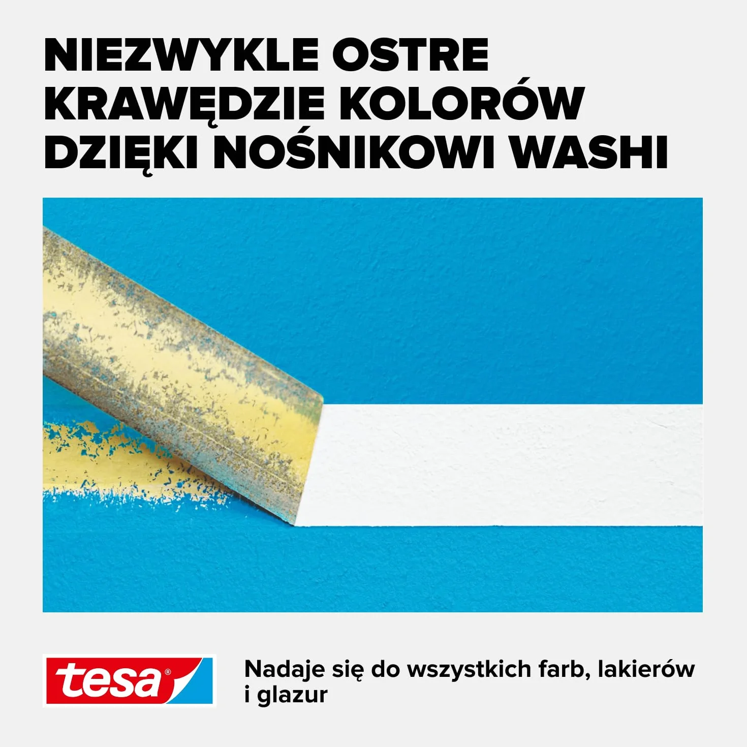tesa Professional - malarska taśma maskująca z cienkiego papieru Washi do wyjątkowo precyzyjnego maskowania podczas malowania - do stosowania wewnątrz i na zewnątrz - 25m x 38mm