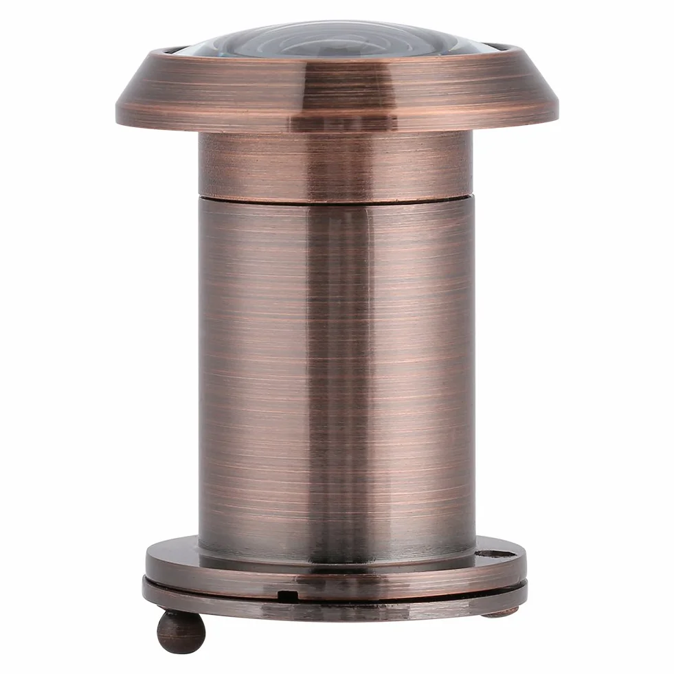 22mm220 Stopni Szerokokątny Wizjer do Drzwi, Szkło Optyczne Bezpieczeństwa w Domu i Materiał Mosiężny, Odpowiedni do Drzwi o Grubości 35~60mm Mm, Akcesoria do Drzwi(Czerwony Brąz)