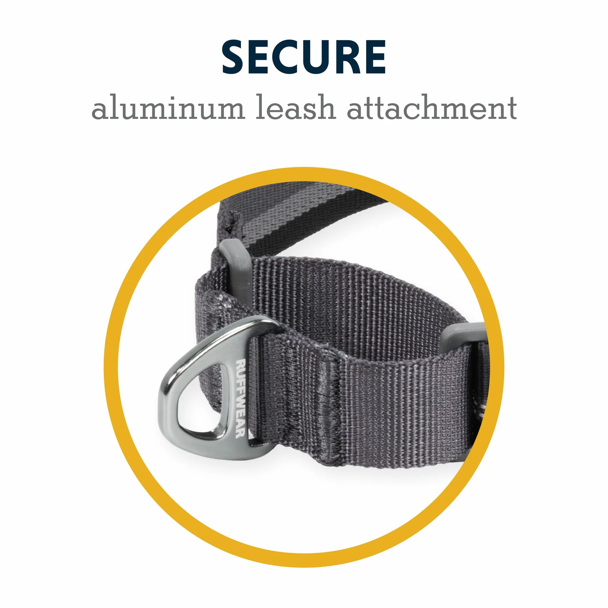 RUFFWEAR Obroża Web Reaction, mała regulowana obroża Martingale z aluminiowym pierścieniem V, odblaskowa, 28–36 cm, River