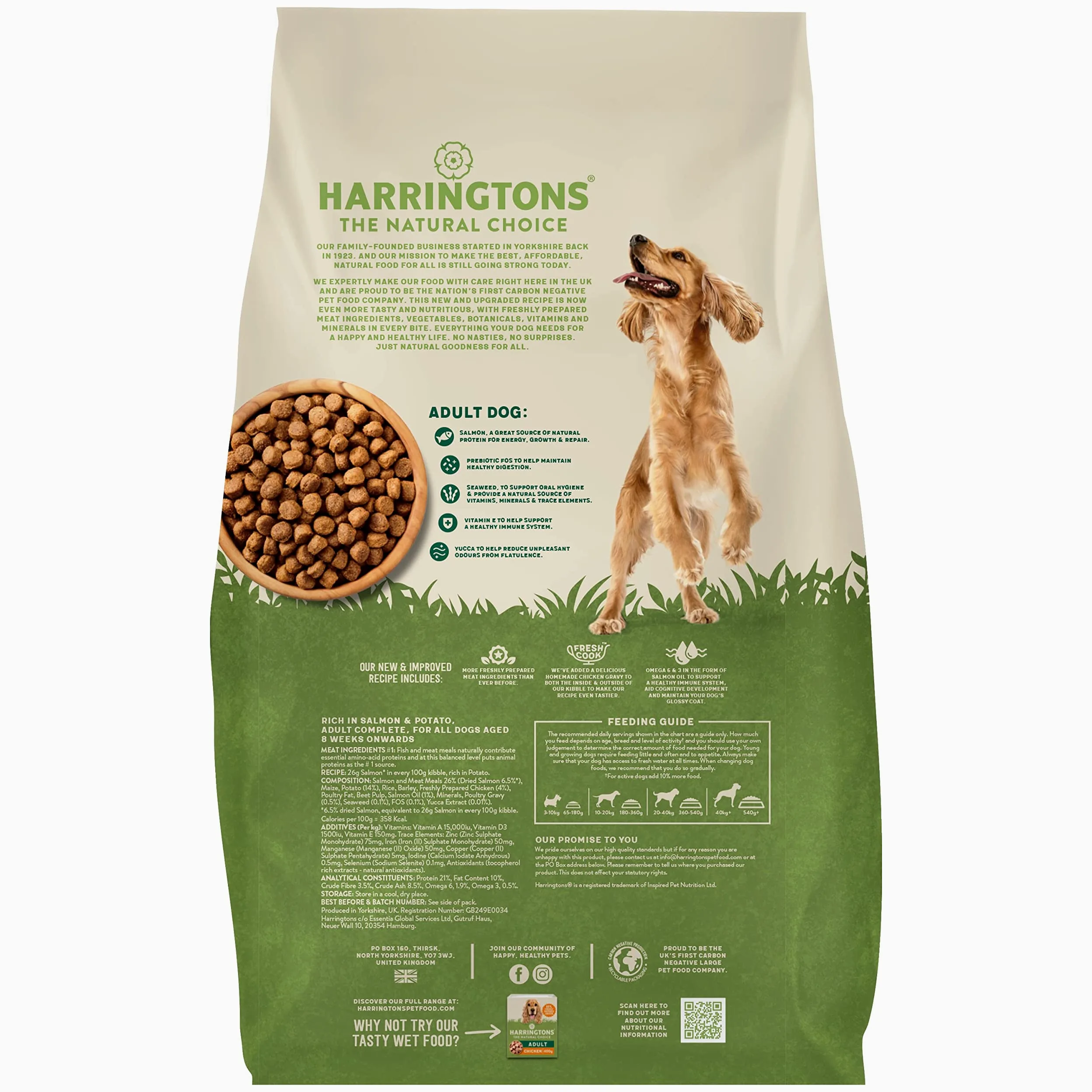 Harringtons Pokarm dla psów z łososiem i ziemniakiem 12 kg