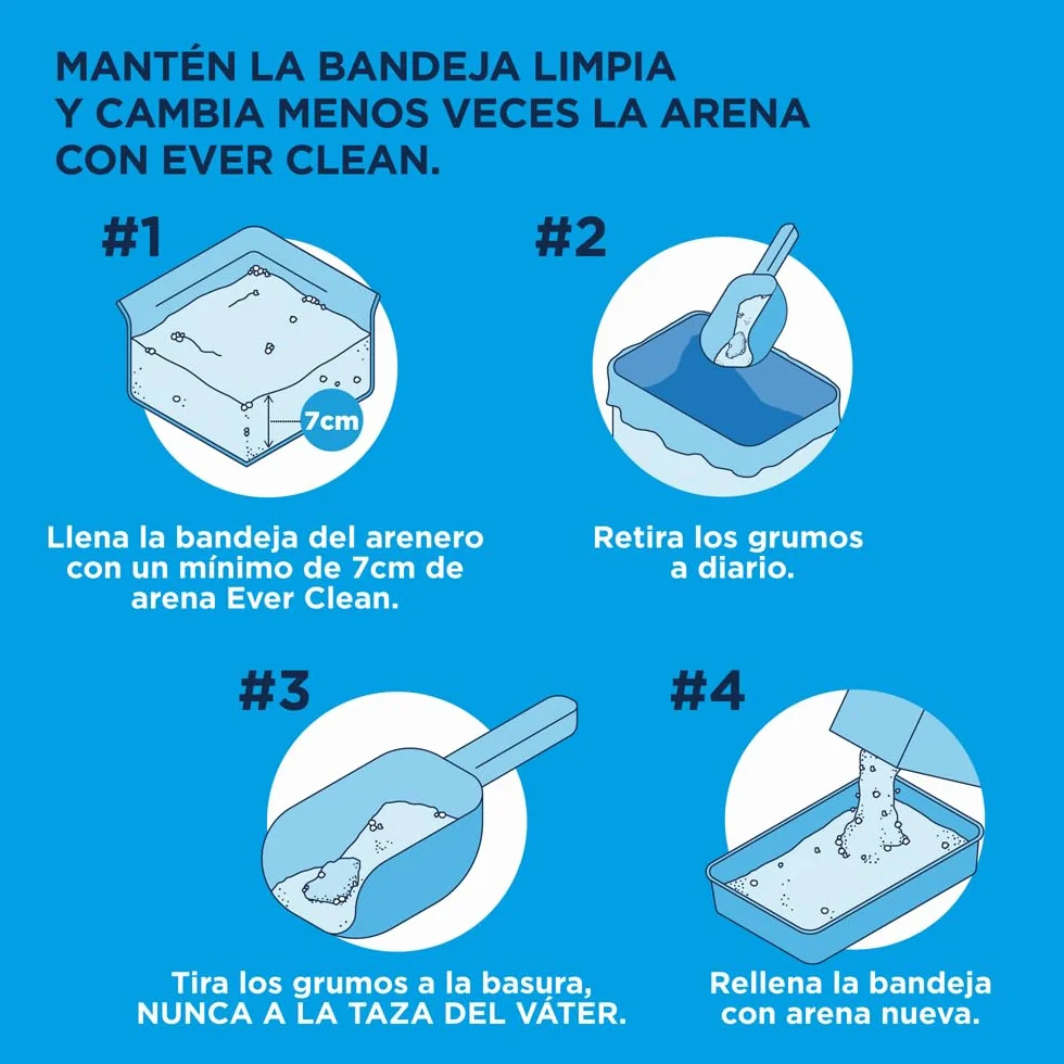 Ever Clean Zbrylający się żwirek dla kota, wielokrotny kot, pachnący dla długotrwałej świeżości, niezrównana wytrzymałość na zbrylanie, 10L