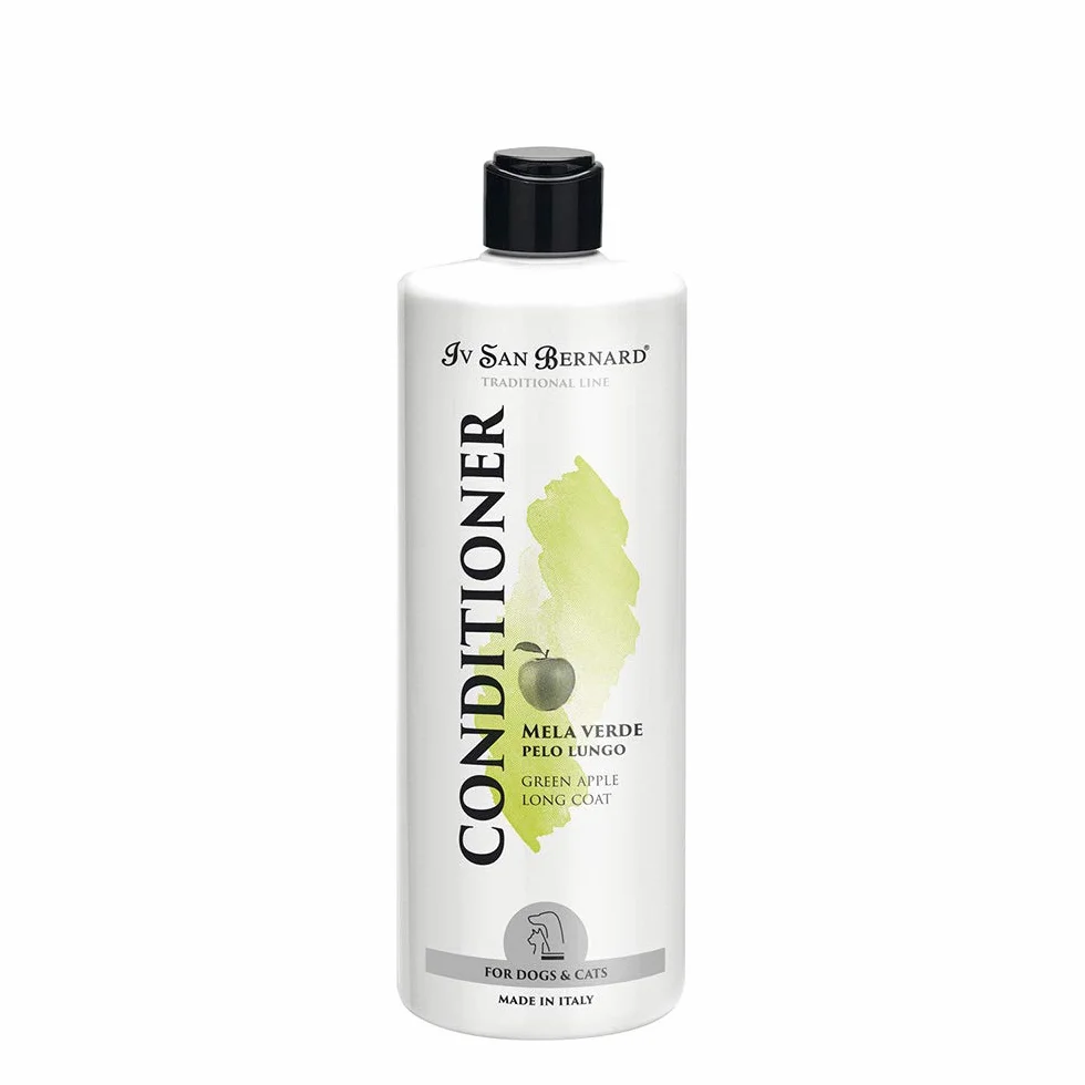 Balsam z zielonego jabłka - Krem dla psów i kotów - 500 ml - Pomagają rozplątać trudnych węzłów - Działanie zmiękczające - Idealny do długich włosów - IV San Bernard