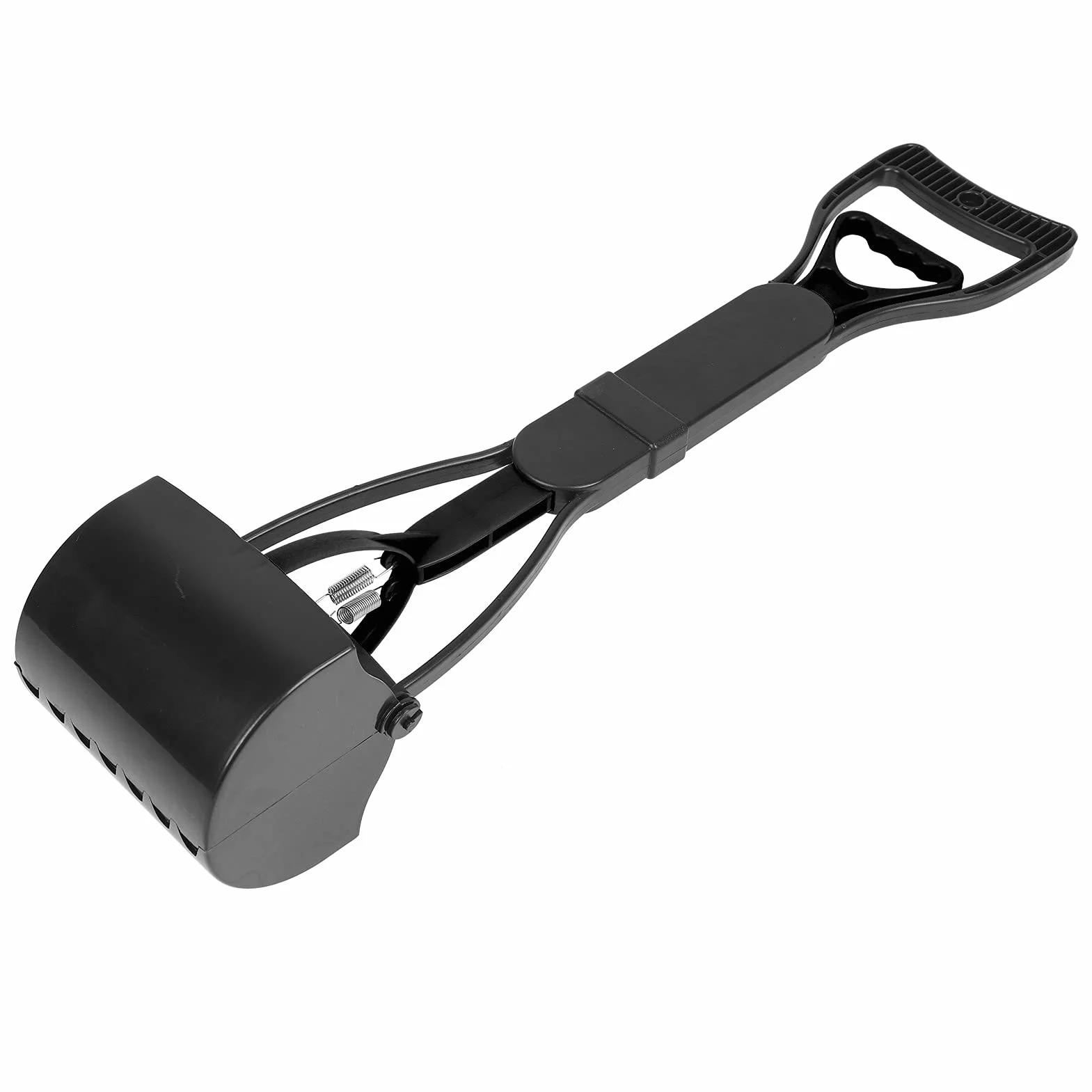 Pet Pooper Portable, Długi Uchwyt Szokowa Kupa Czysty Psa Skupiec (Wszystko czarne)