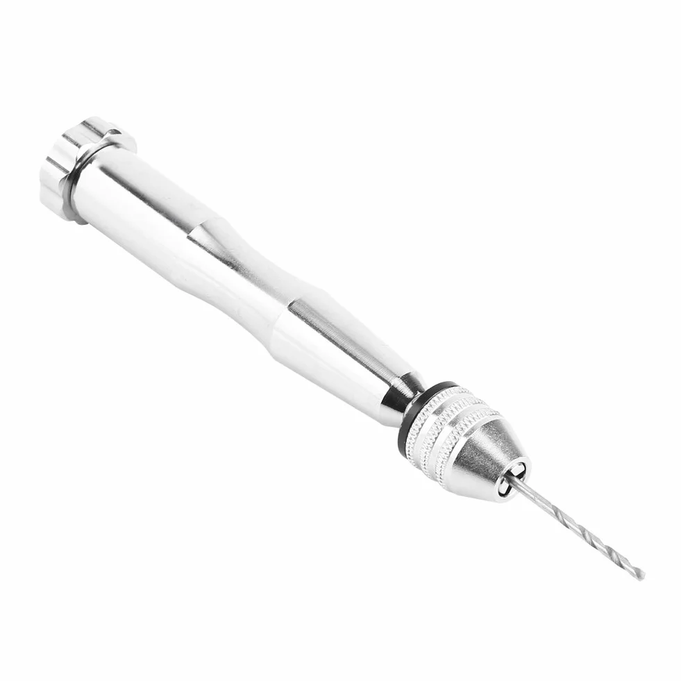 Yosoo Health Gear Mini wiertło ręczne, srebrne 0,3 mm – 3,6 mm wiertło z 25 sztukami wierteł HSS do rzemiosła artystycznego wiszące ozdoby lub produkcji pamiątek