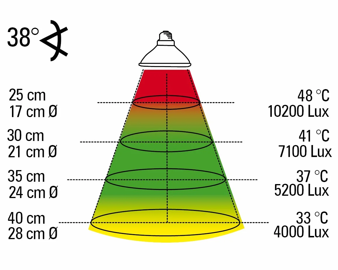 Lucky Reptile Halogen Sun Mini Dwupak - Promiennik ciepła 35W do opraw E27 - Mini reflektory halogenowe dla gadów - Lampa do małego terrarium ze spektrum światła dziennego - Lampa grzewcza