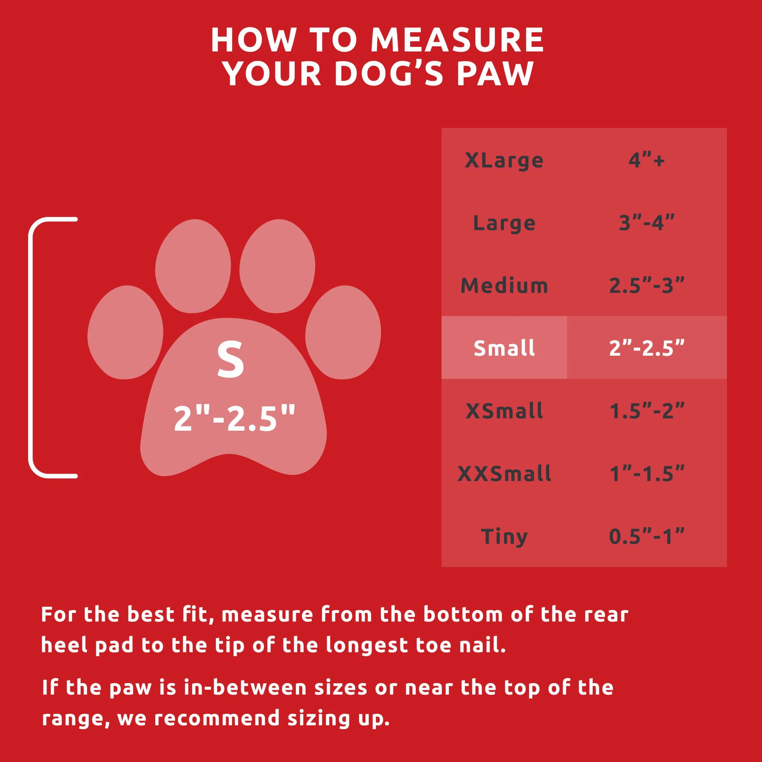 Pawz Durable All Weather Dog Boots, czerwone, małe