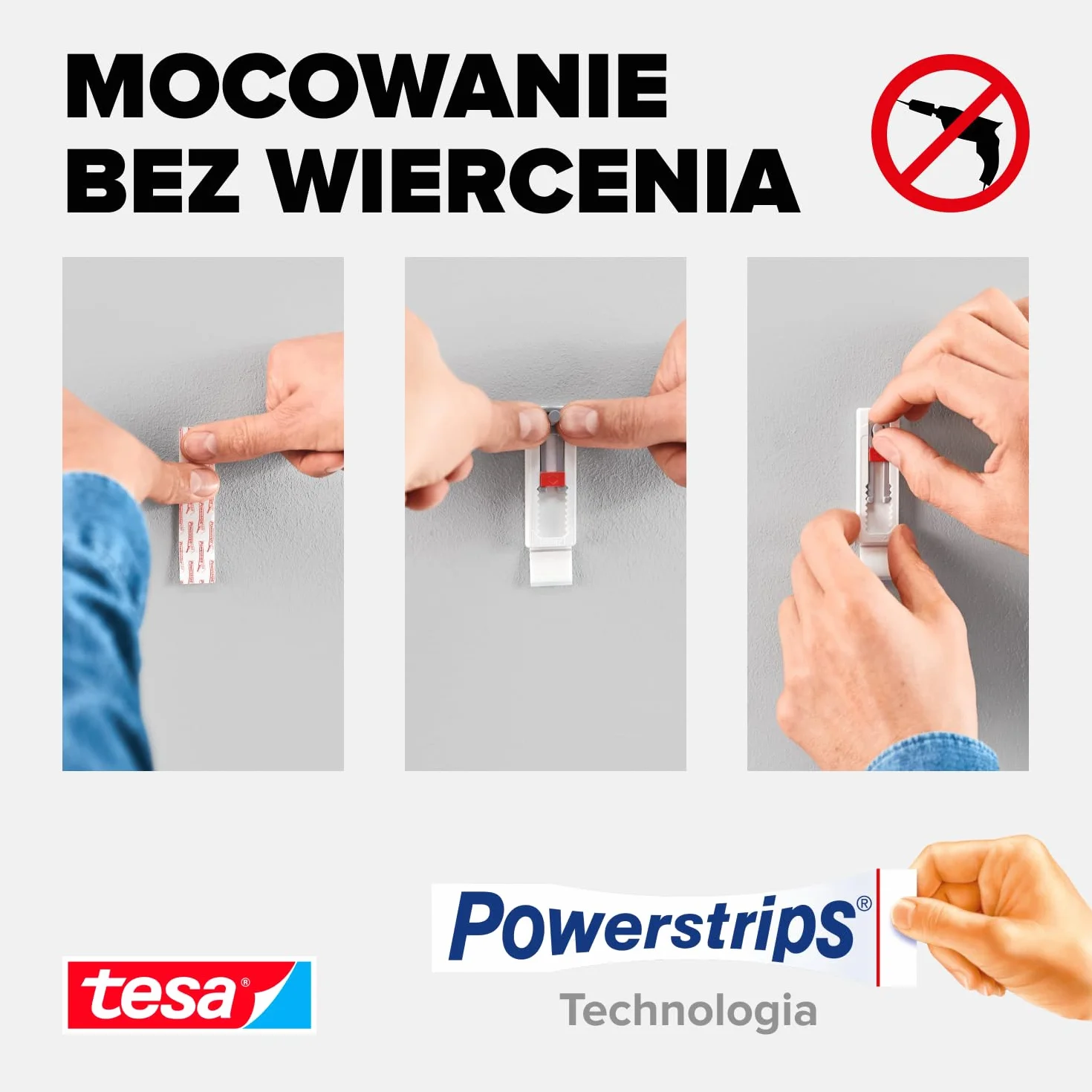 tesa Gwoździe samoprzylepne do tapet i tynku – regulacja wysokości i boku – samoprzylepne – idealne do routerów WLAN – wydajność trzymania 0,5 kg/gwóźdź – możliwość usunięcia bez pozostawiania śladów