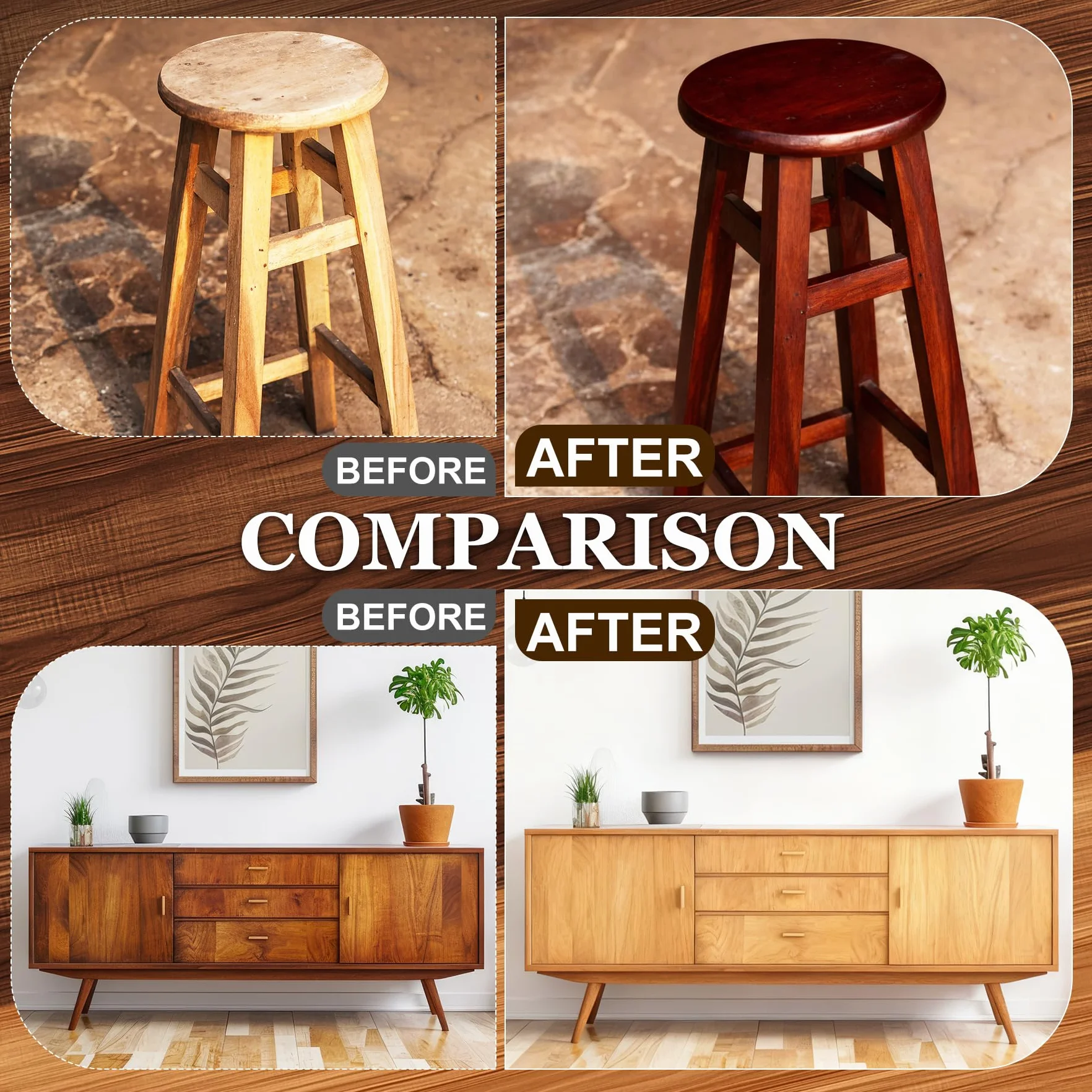 Bejca do drewna czerwona wiśniowa 250 ml matowa szybkoschnąca na bazie wody