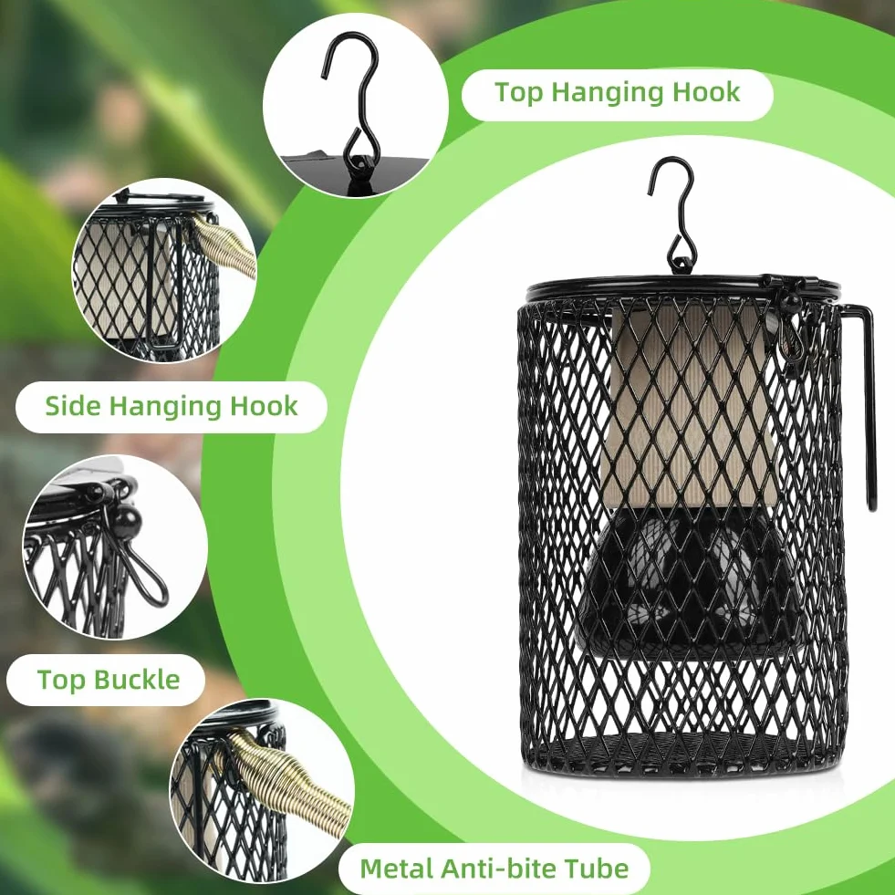 Grzewcza lampa dla gadów, ceramiczne żarówki na podczerwień, 50W, AC 220V, E27