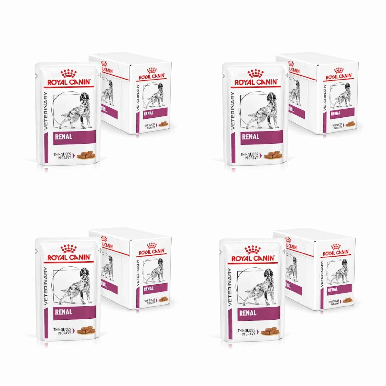 Royal Canin Veterinary Renal 4-pak mokra karma dla psów w sosie 12 x 100 g