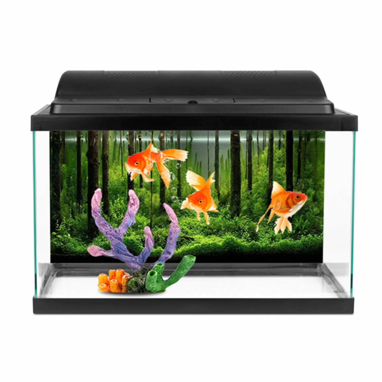 Tło do Akwarium Dekoracyjne PCV Kolorowe 61 x 30 cm
