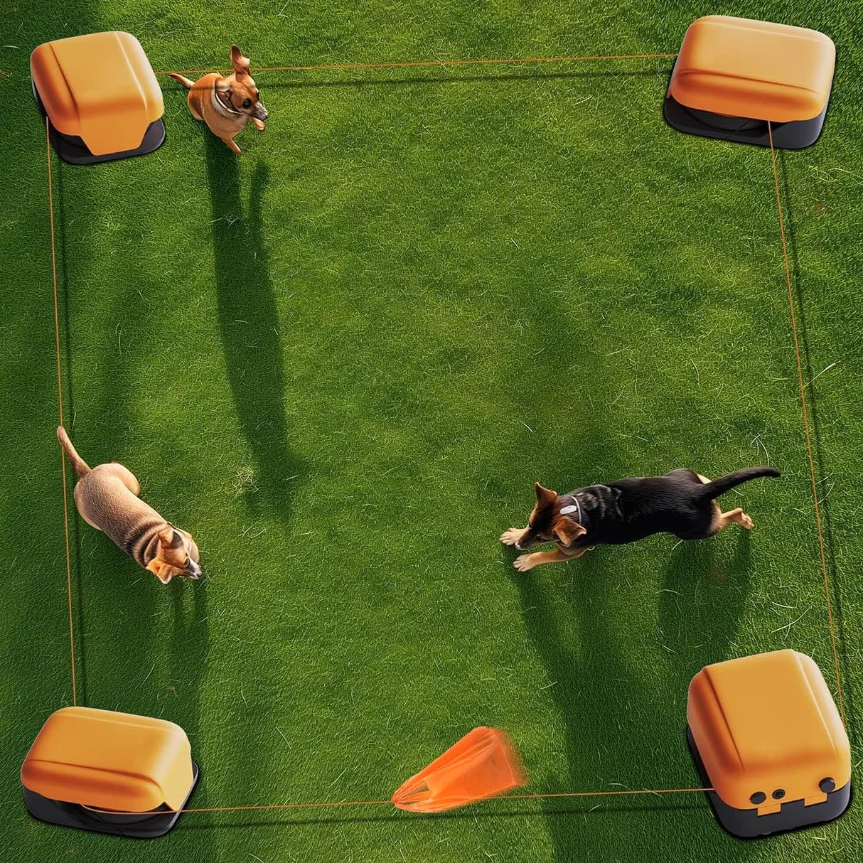 Zestaw sprzętu do agility dla psów, interaktywne zabawki dla psów, zestaw treningowy do ogrodzenia do biegania dla psów, maszyna do toru wabiącego dla psów