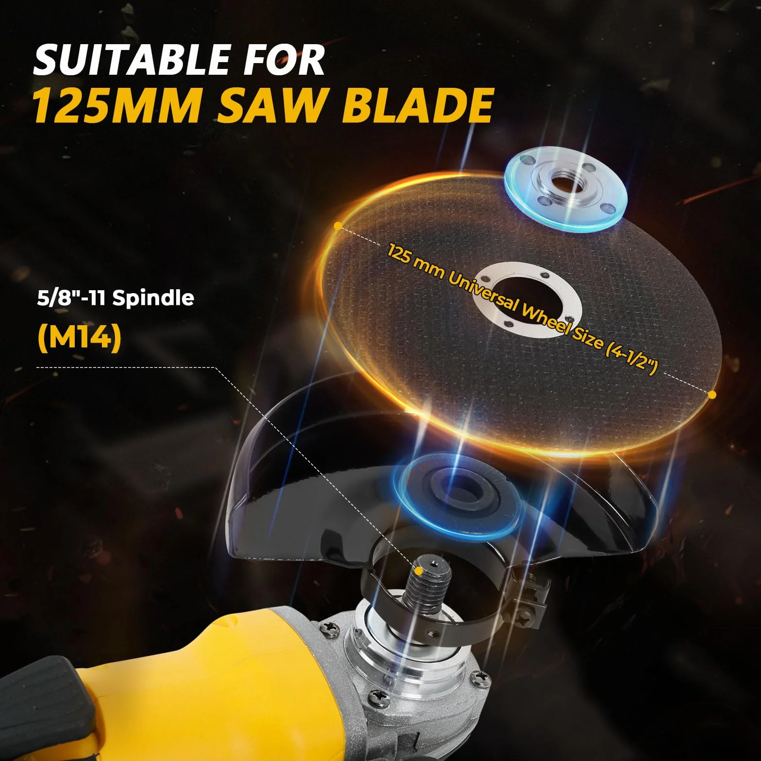 Akumulatorowa szlifierka kątowa Dewalt 18V 20V 125mm 8500RPM bezszczotkowa 3-biegowa